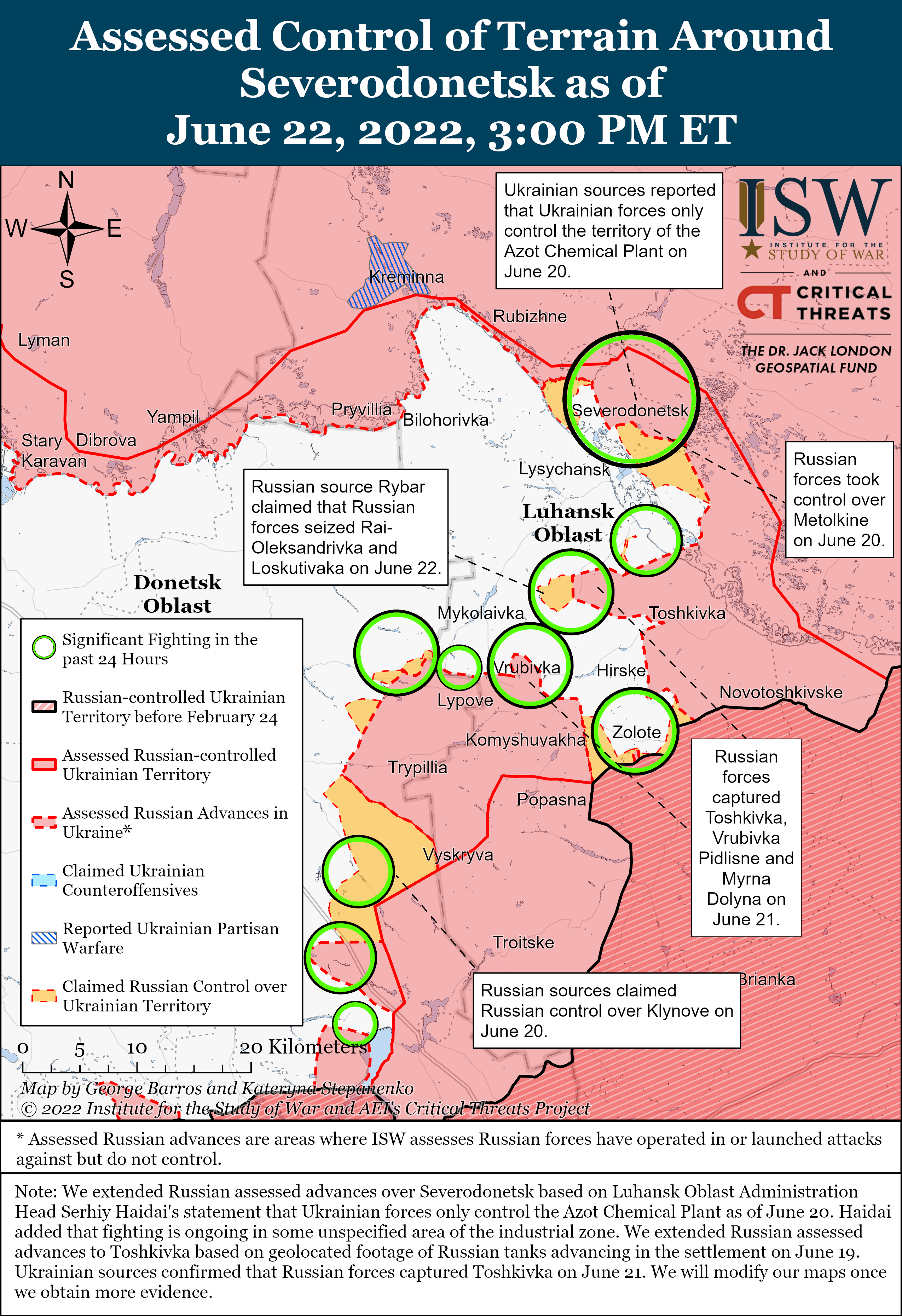 Russian Offensive Campaign Assessment, June 22 | Institute for the ...