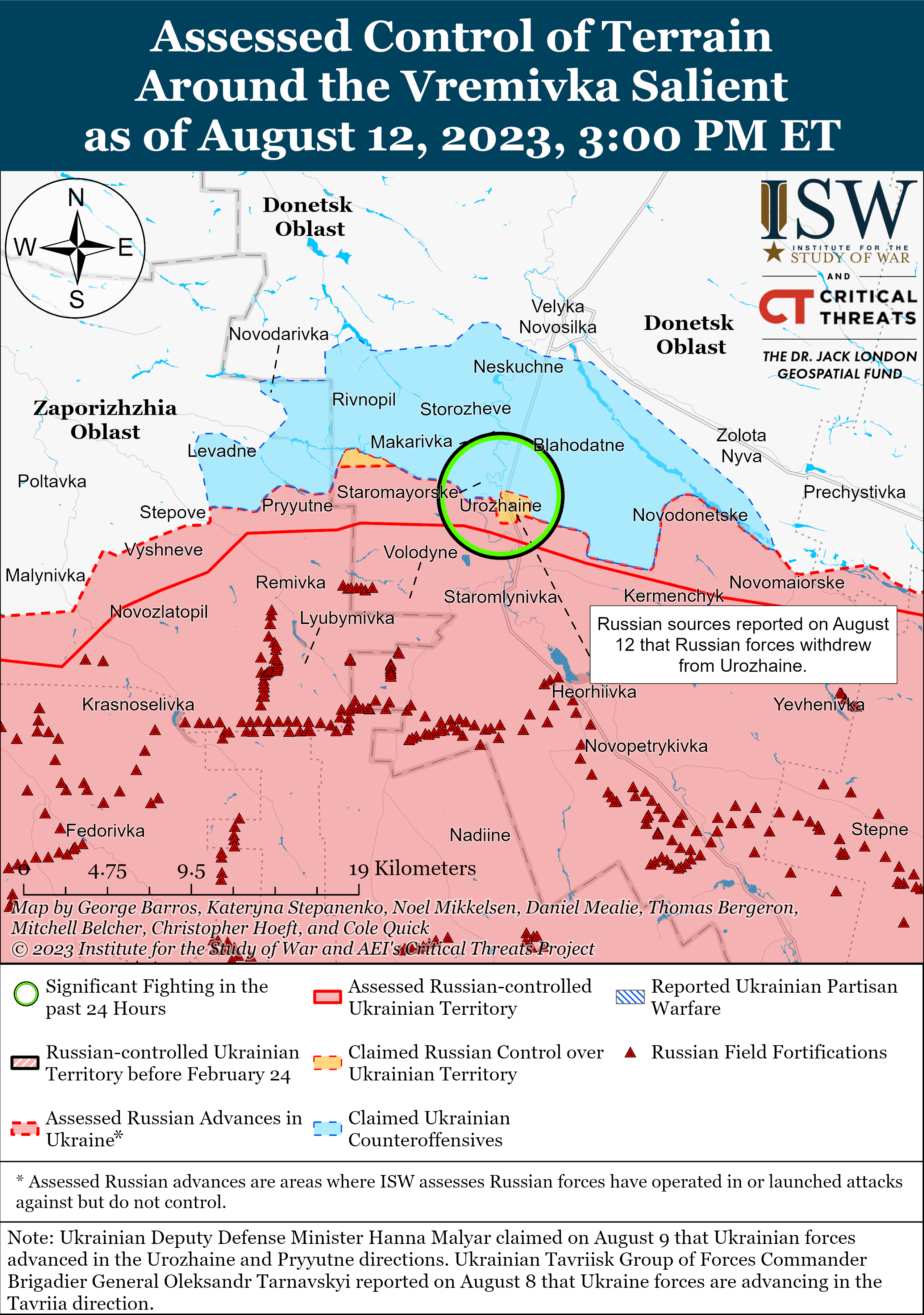 Russian Offensive Campaign Assessment, August 12, 2023 | Institute for ...