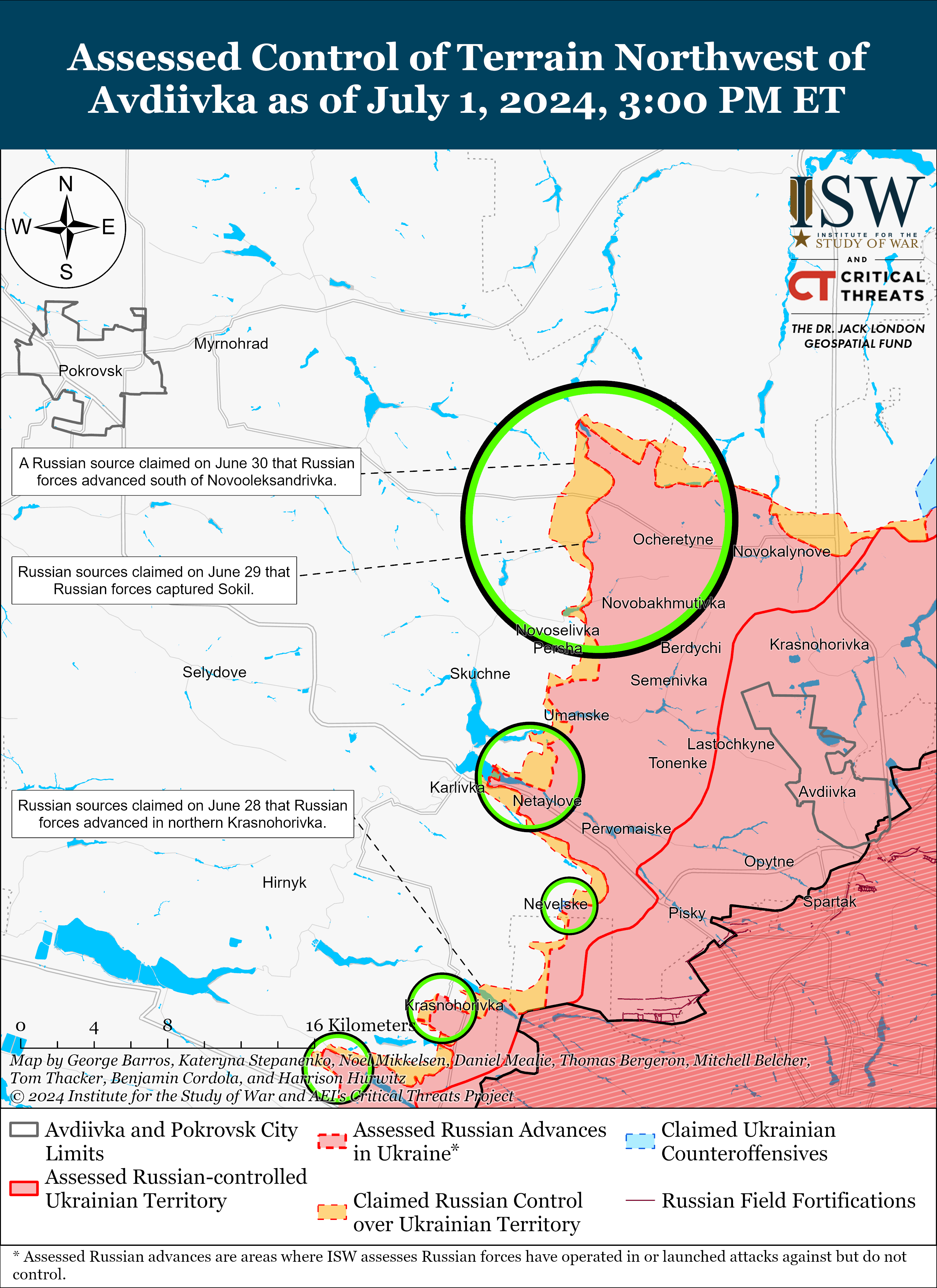 Russian Offensive Campaign Assessment, July 1, 2024 