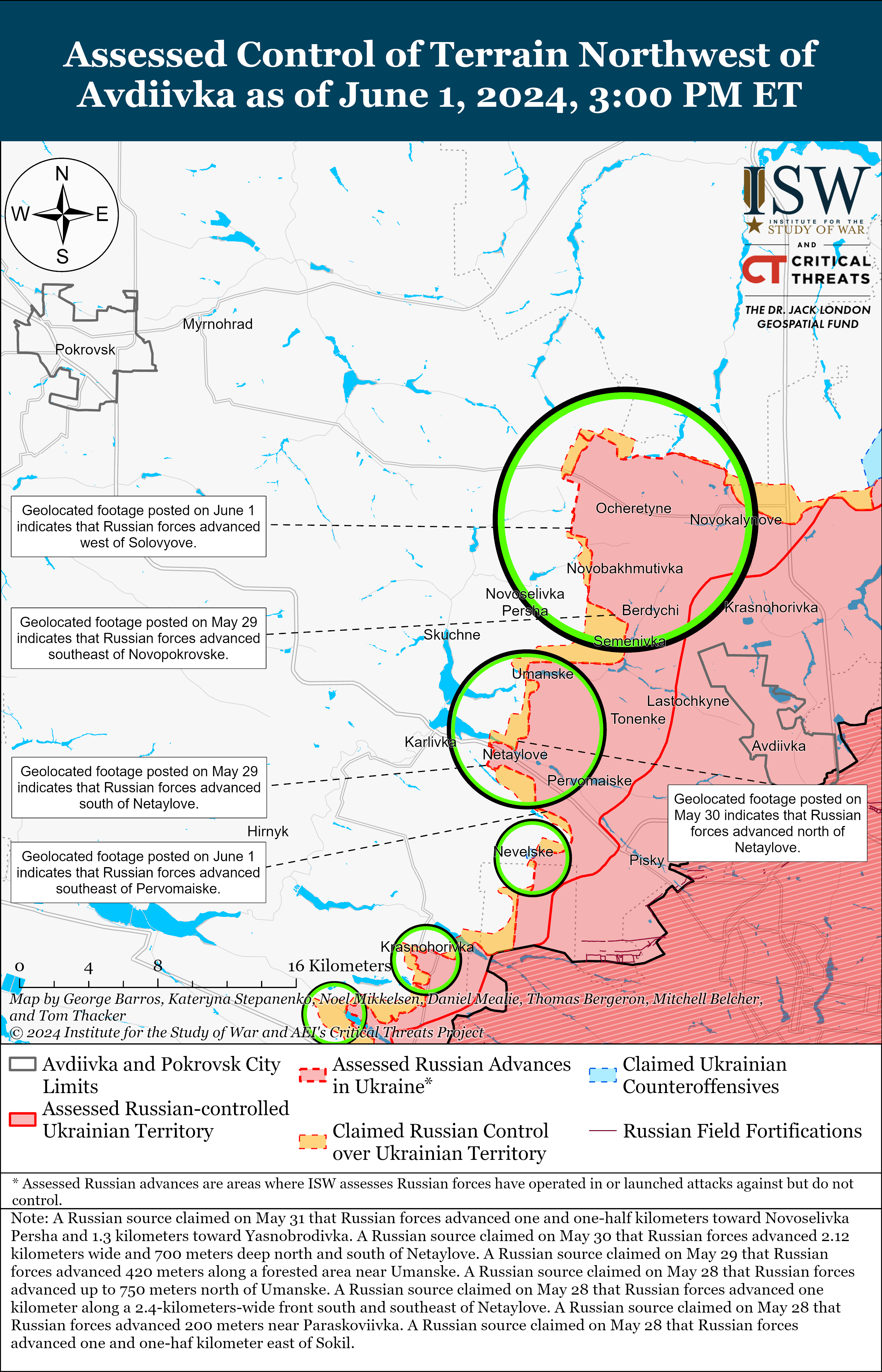 Russian Offensive Campaign Assessment, June 1, 2024 | Institute for the ...