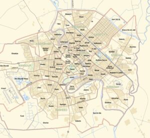 Baghdad Neighborhoods Map