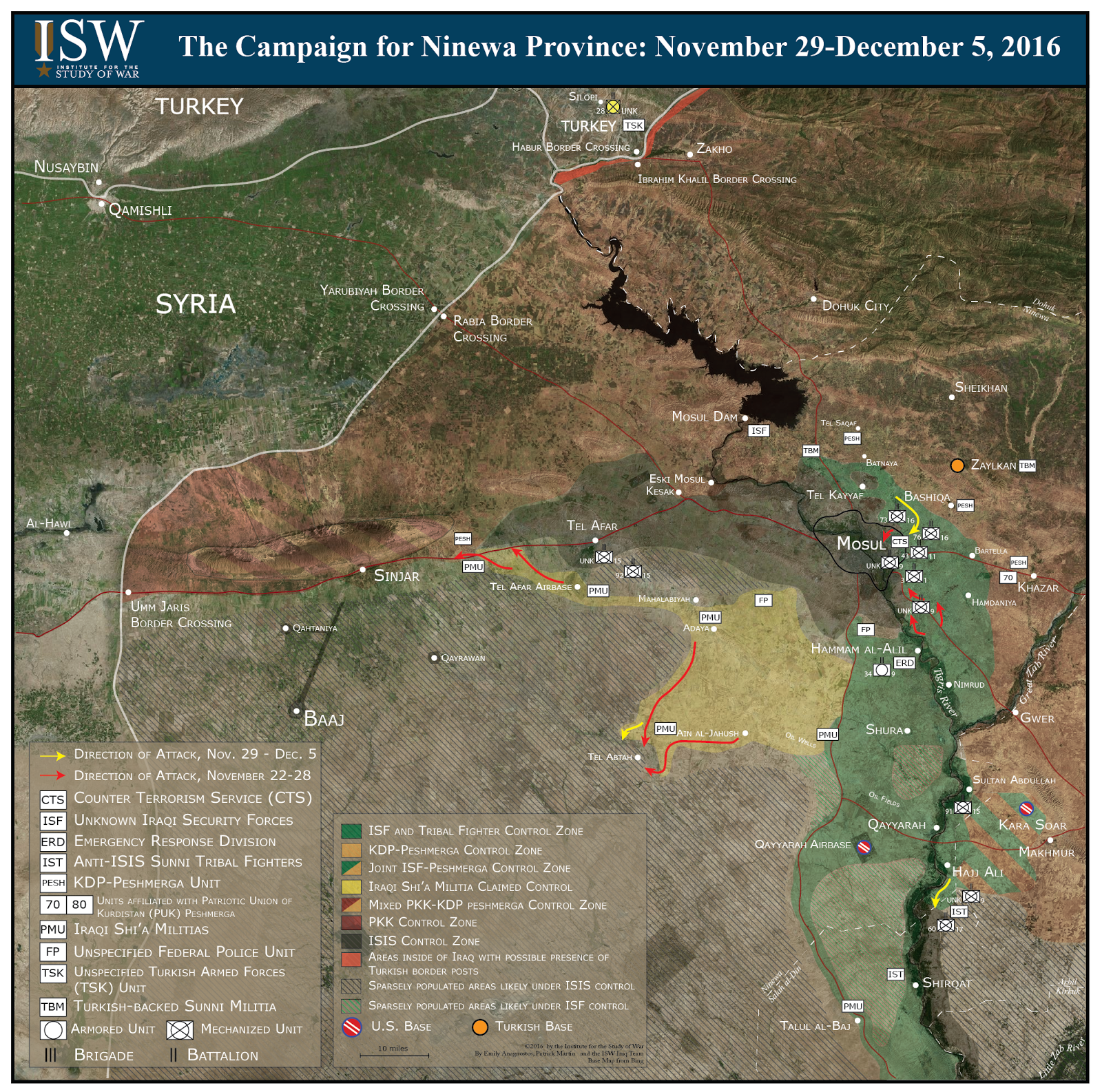 The Campaign for Ninewa Province: November 29-December 5, 2016