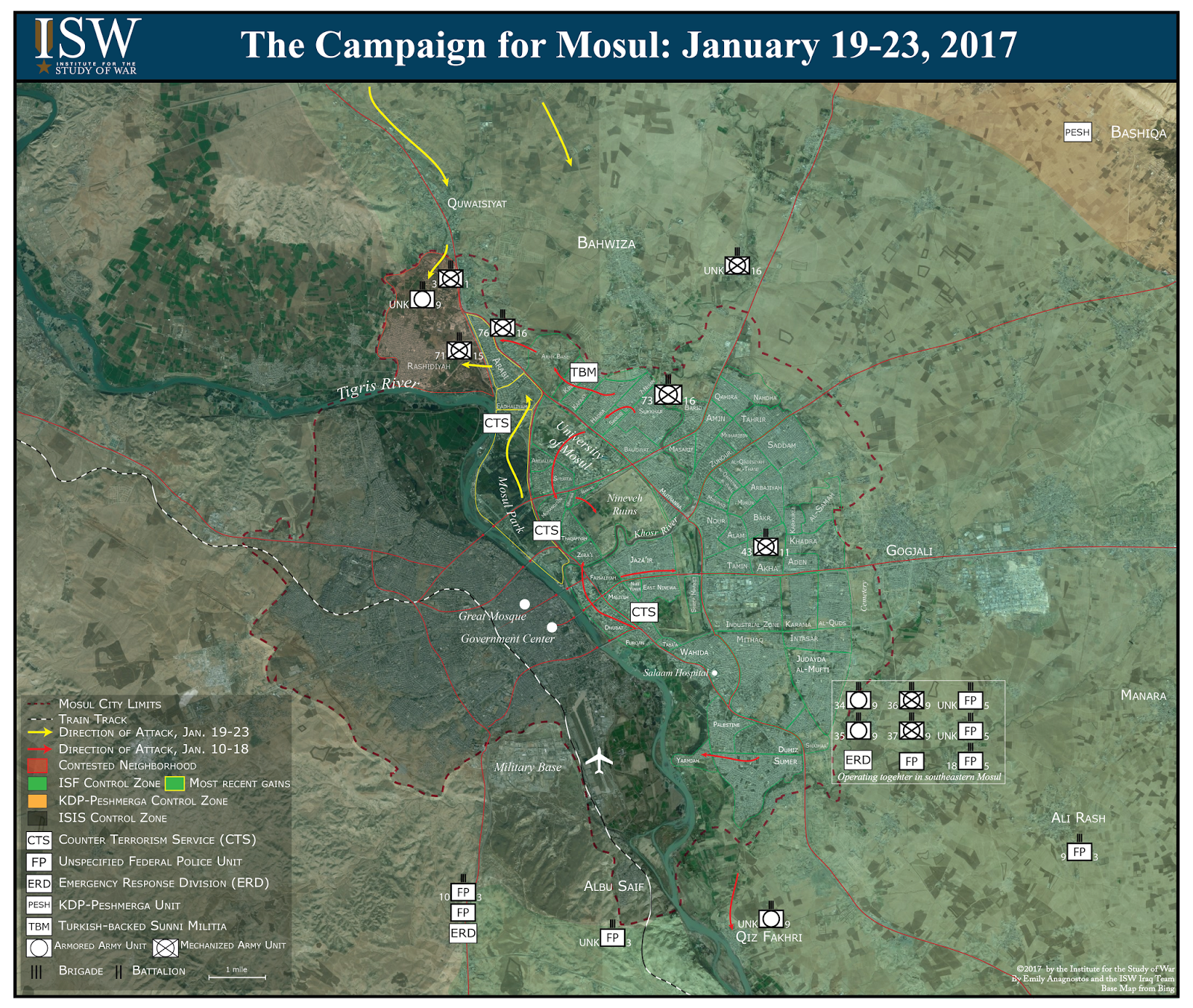 The Campaign for Mosul: January 19-23, 2017