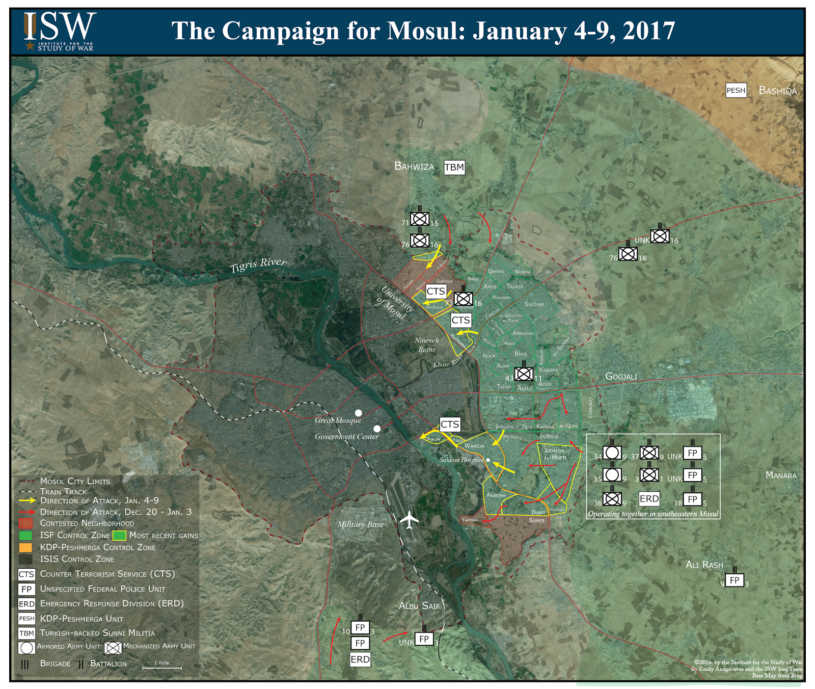 The Campaign for Mosul: January 4-9, 2017