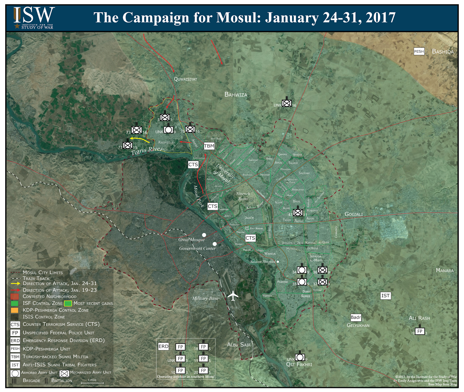 The Campaign for Mosul: January 24-31, 2017