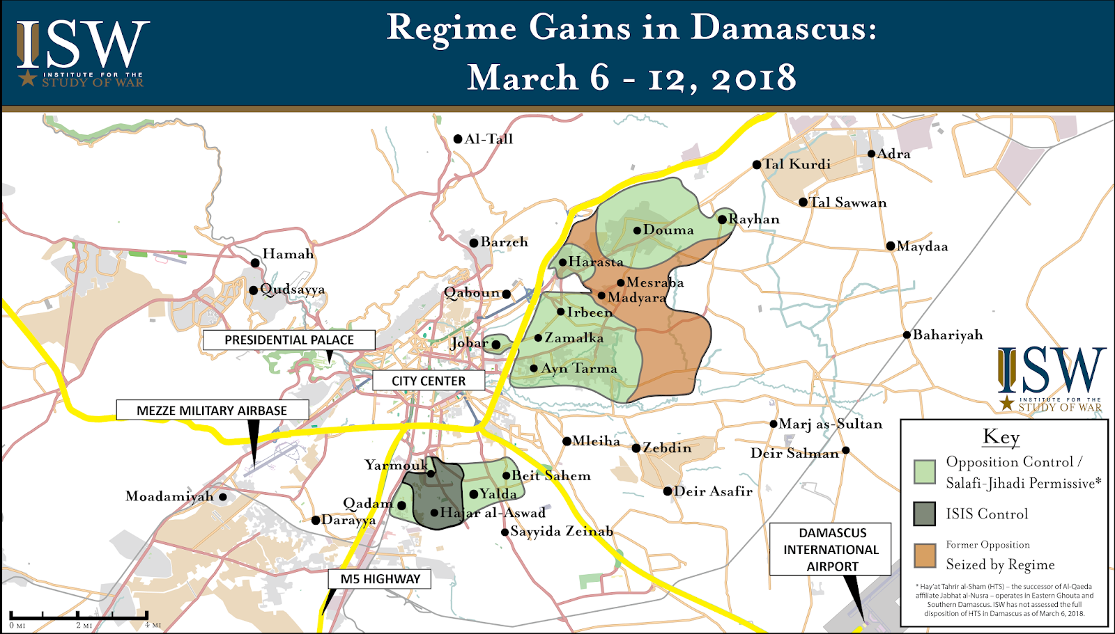 Regime Gains in Damascus: March 6 – 12, 2018