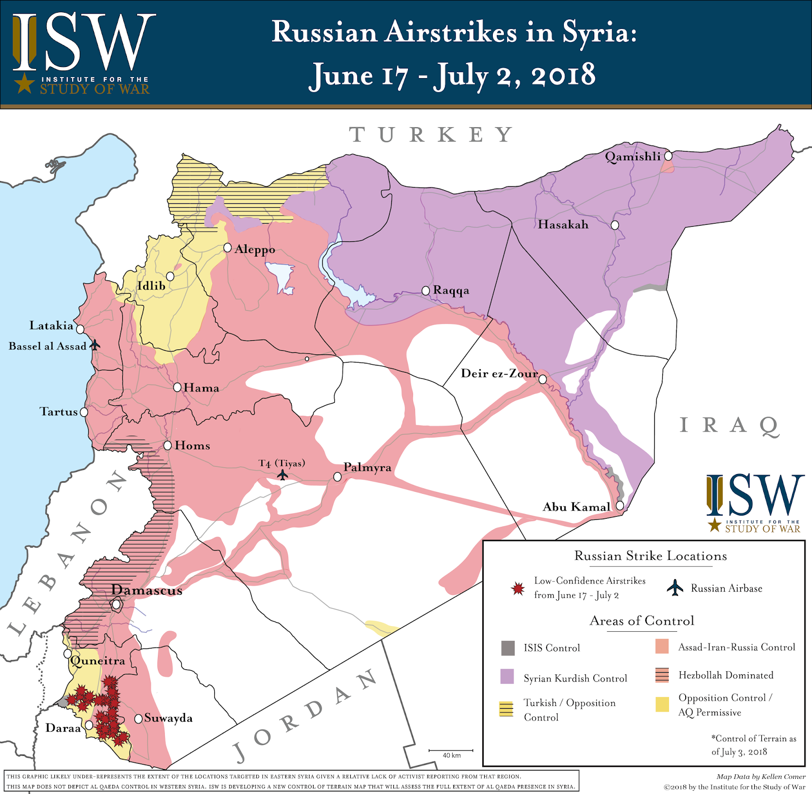 Russian Airstrikes in Syria: June 17 – July 2, 2018
