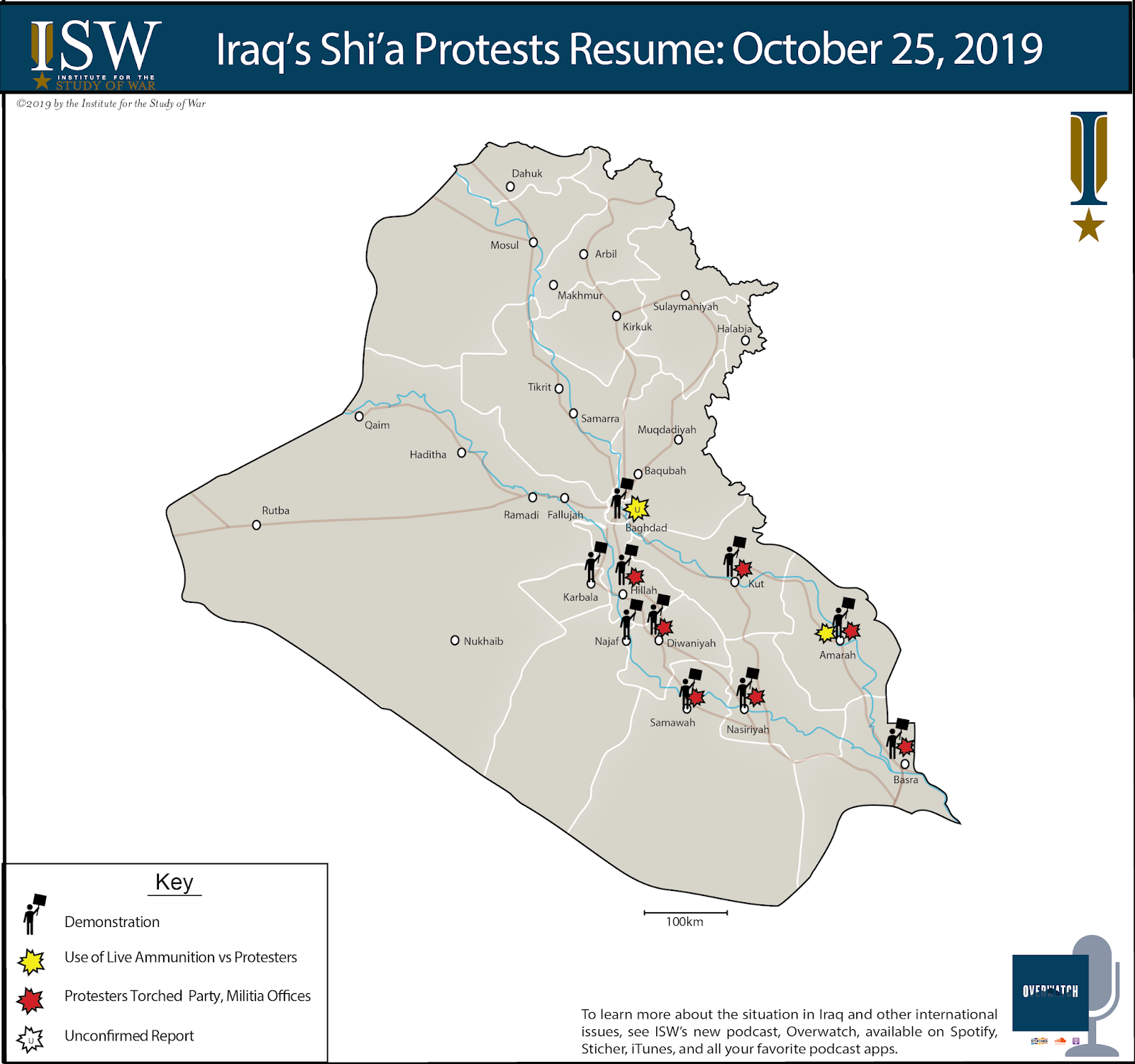 Iraq’s Shi’a Protests Resume: October 25, 2019