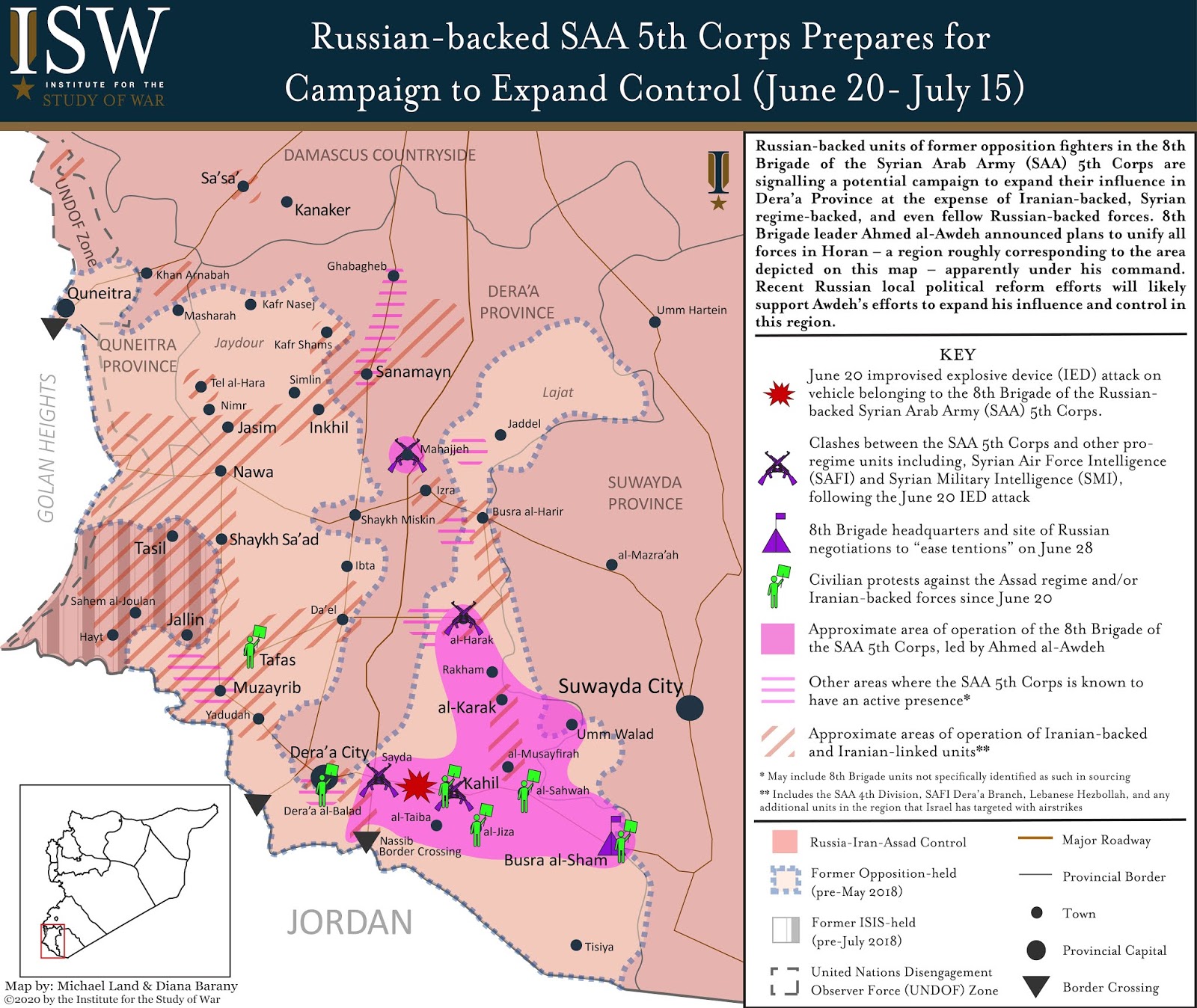Russian-backed SAA 5th Corps Prepares For Campaign To Expand Control (June 20- July 15)