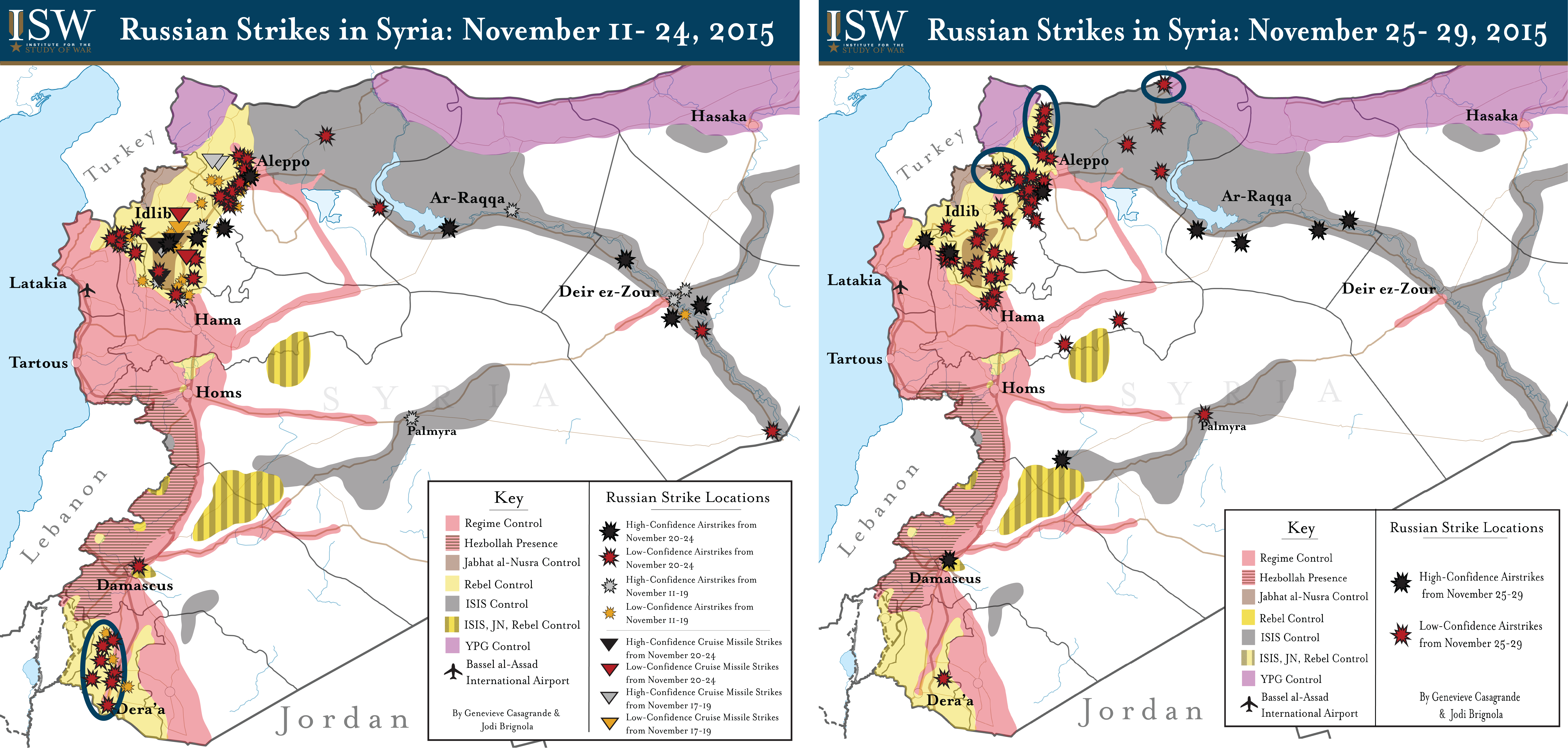 Russian Strikes in Syria: November 11-24, 2015