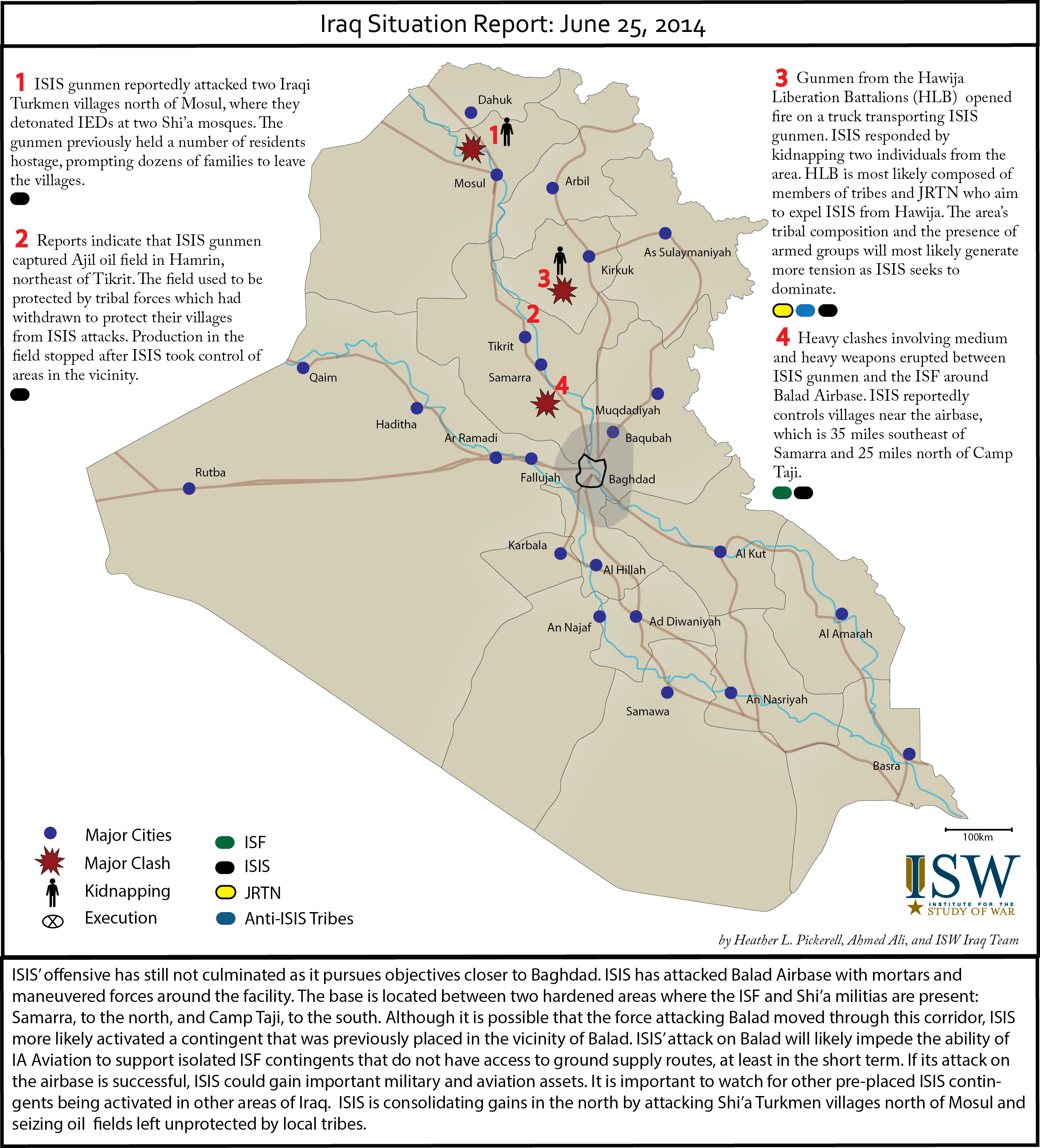 Iraq Situation Report: June 25, 2014