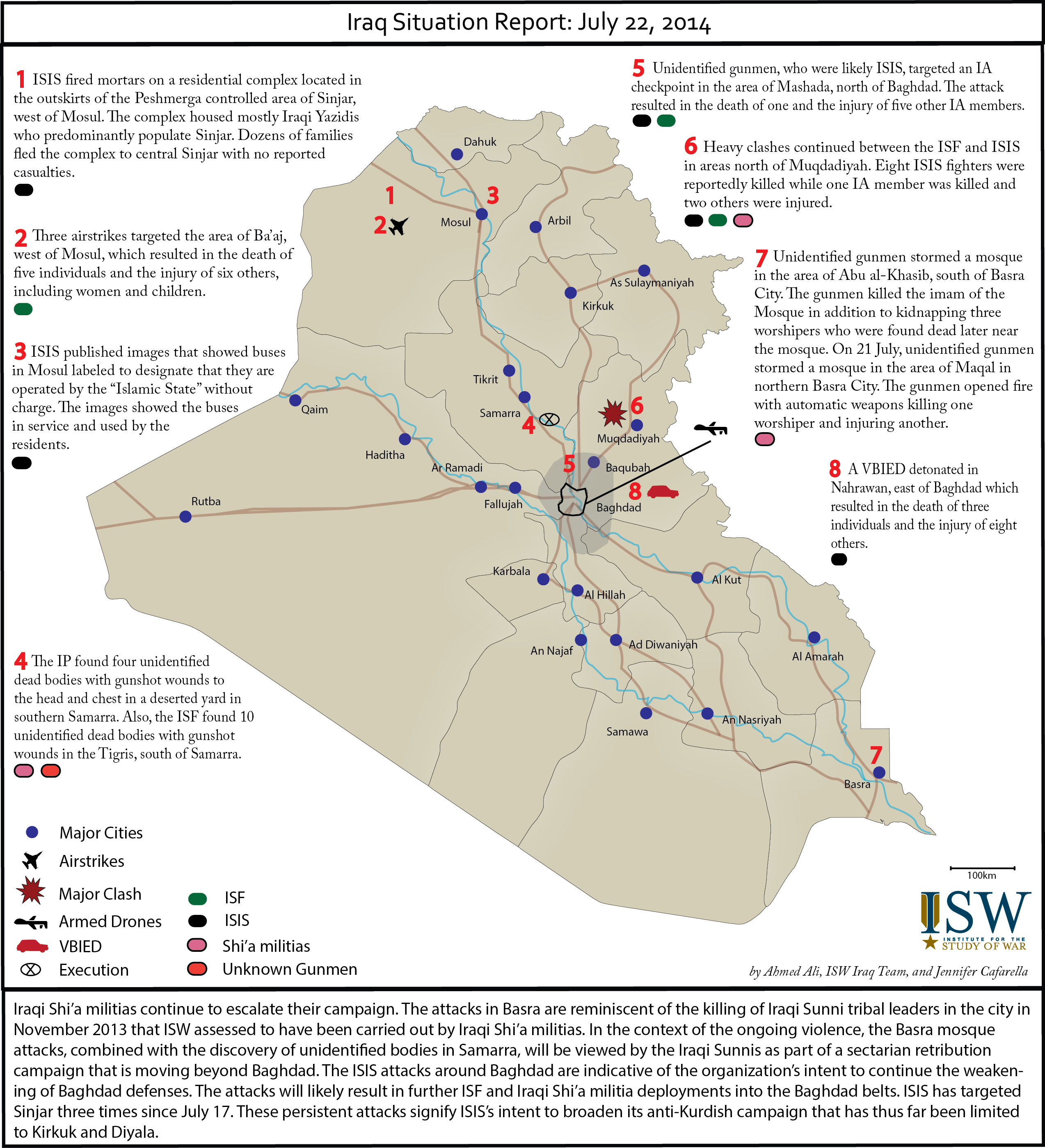 Iraq Situation Report: July 22, 2014