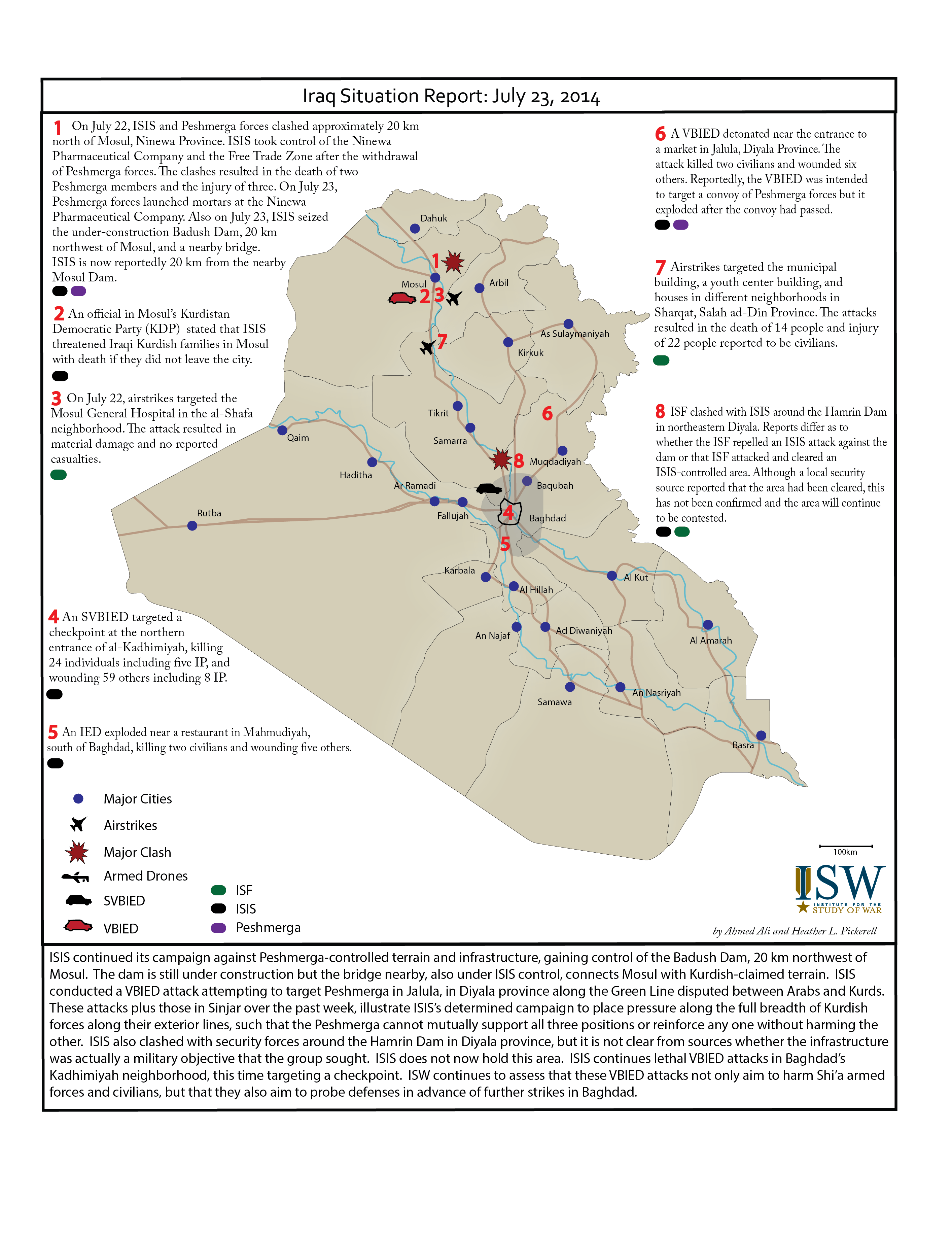Iraq Situation Report: July 23, 2014