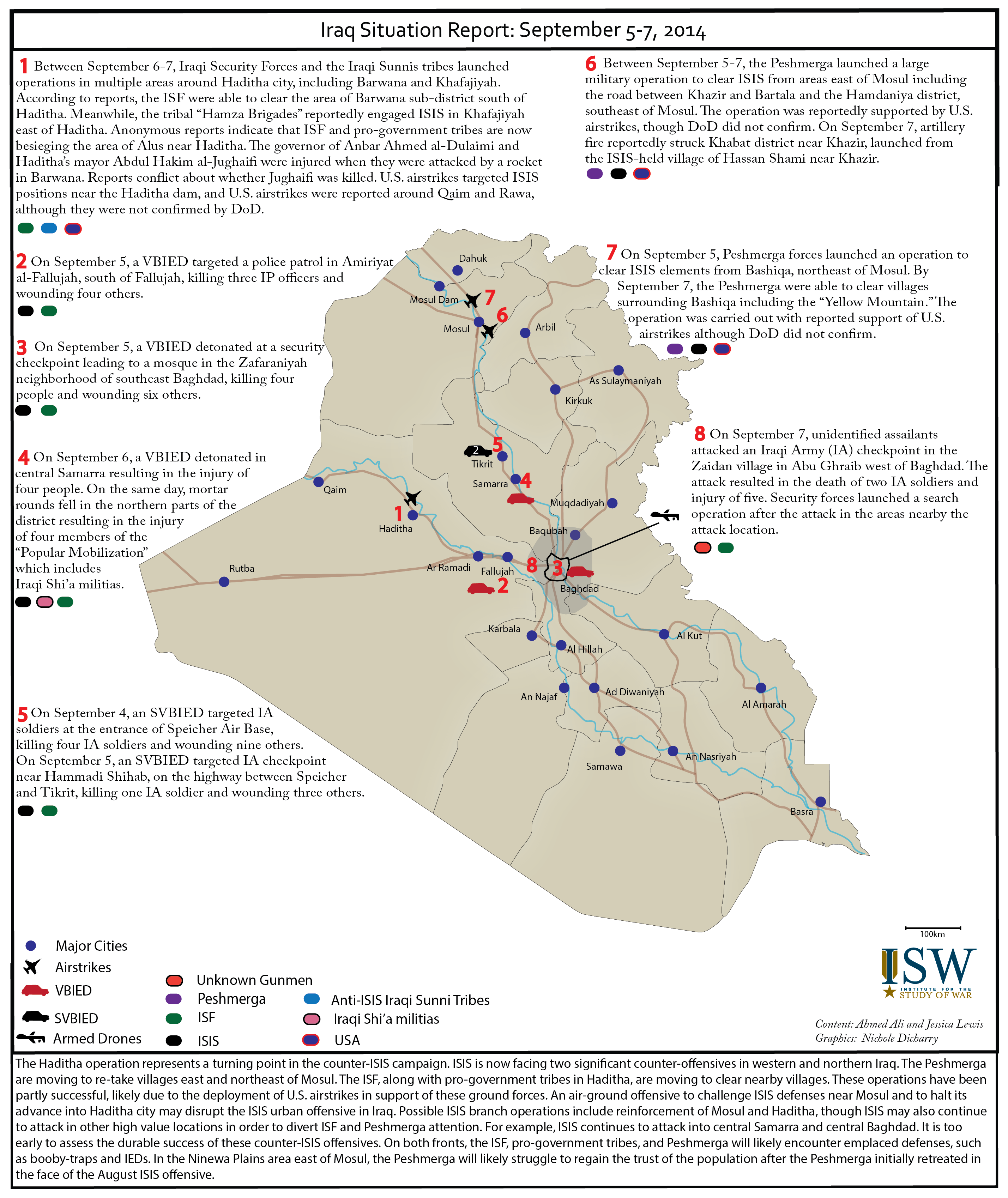 Iraq Situation Report: September 5-7, 2014