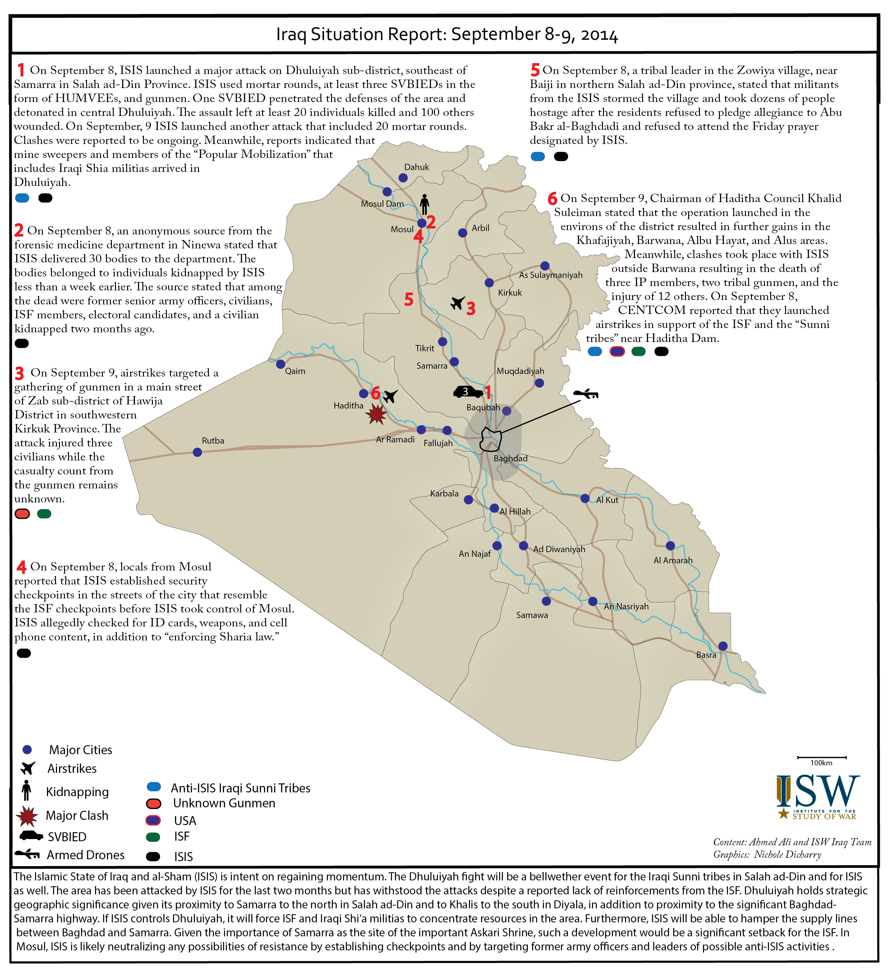 Iraq Situation Report: September 8-9, 2014