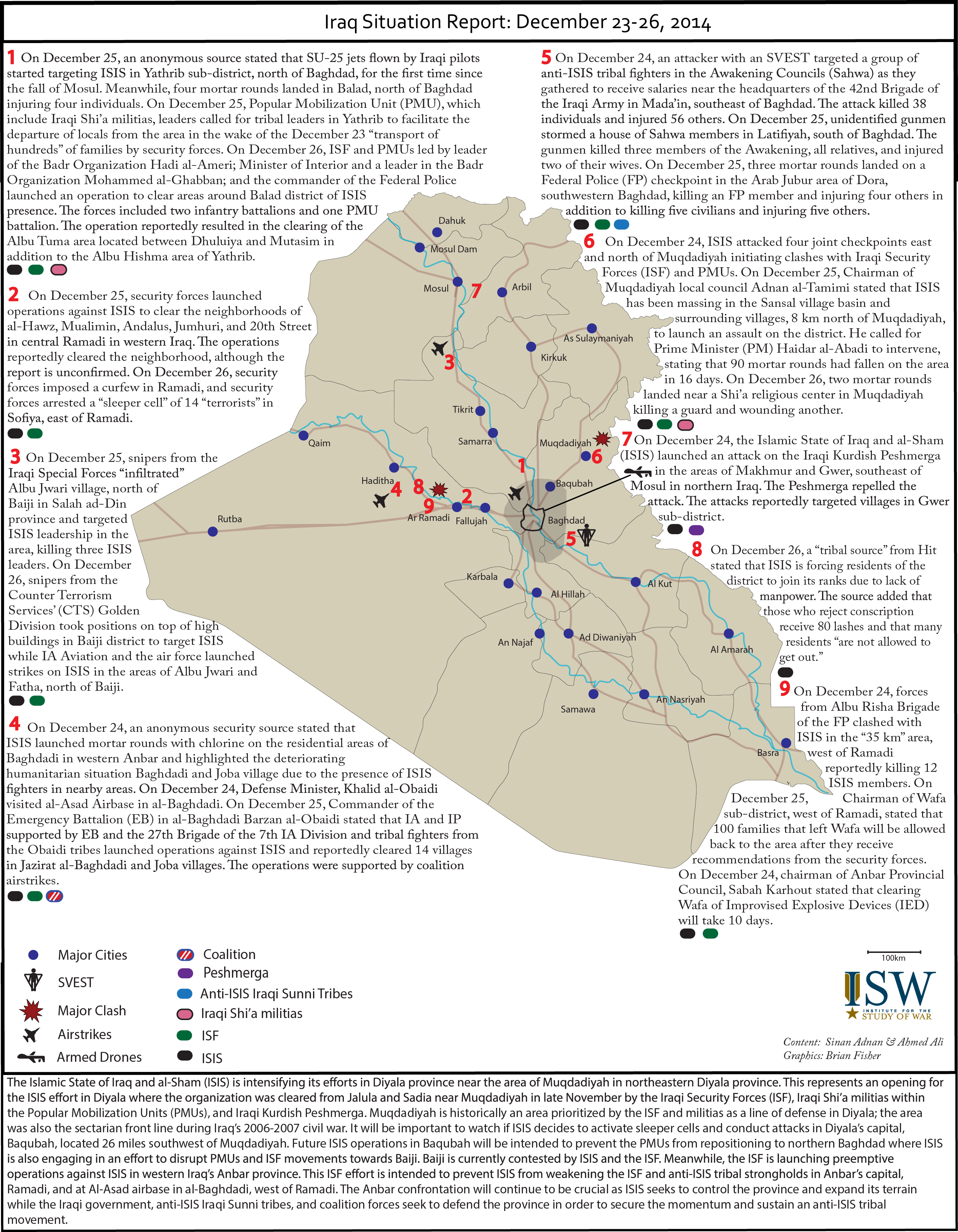 Iraq Situation Report: December 23-26, 2014