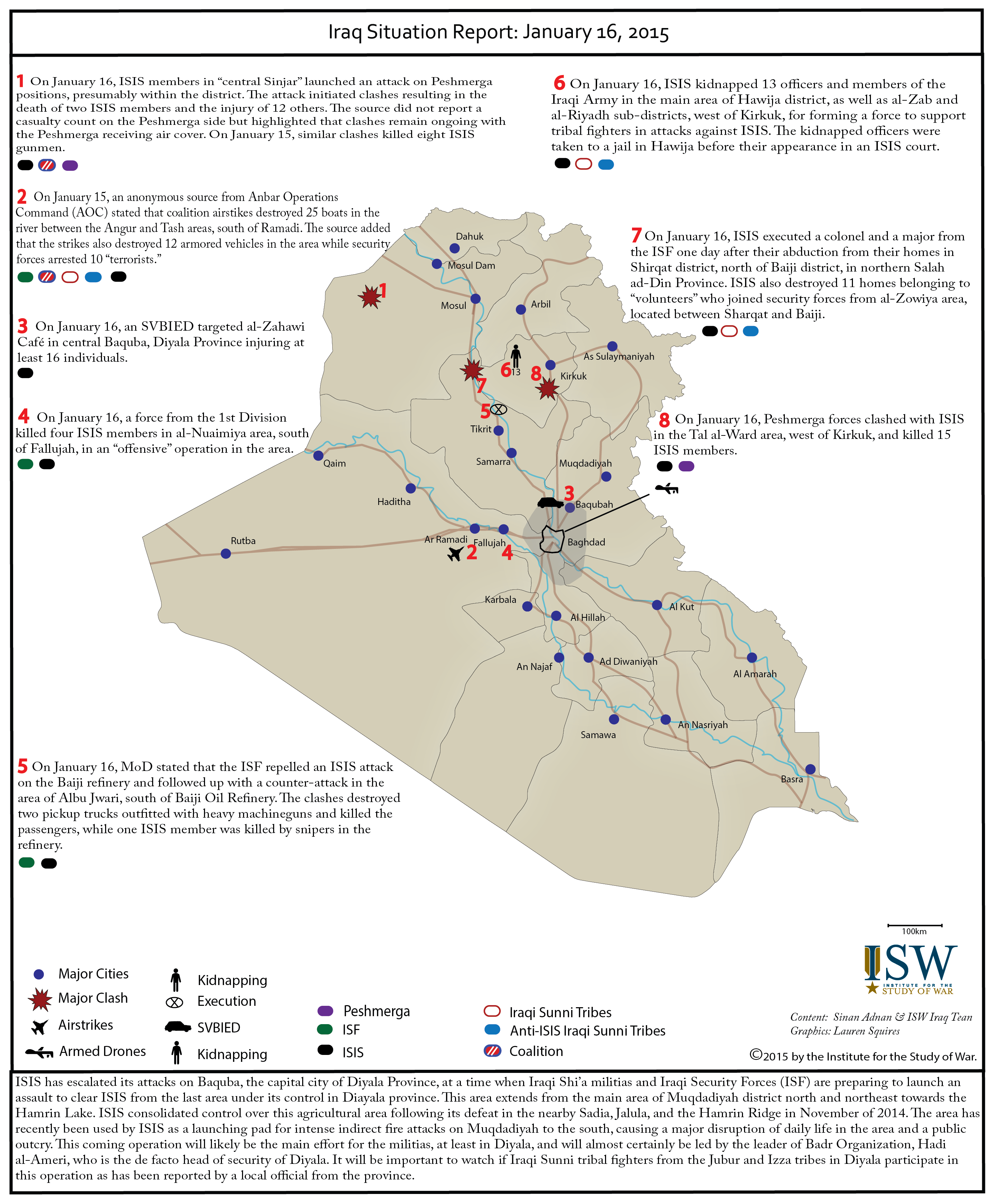 Iraq Situation Report: January 16, 2015