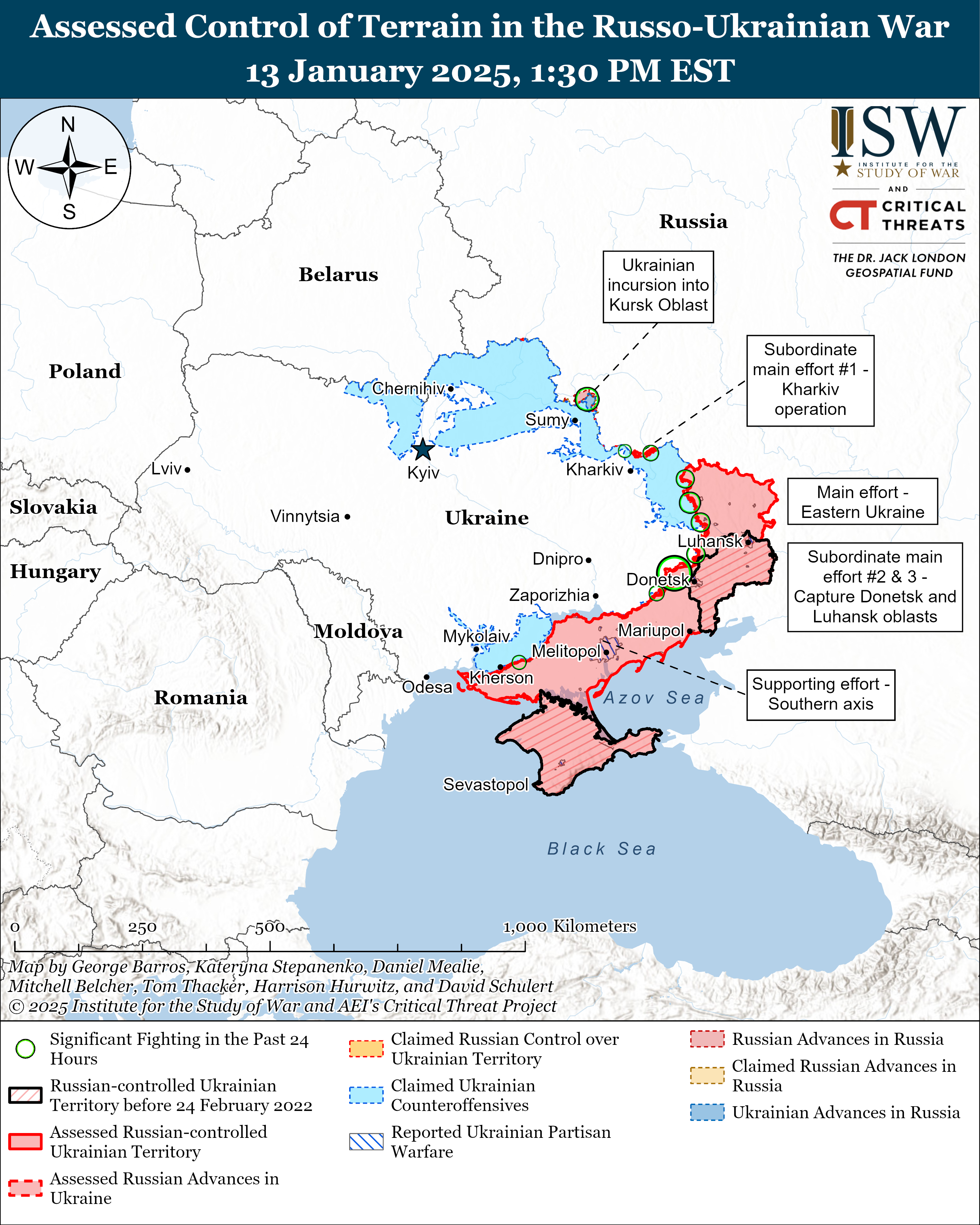 Russian Offensive Campaign Assessment, January 13, 2025