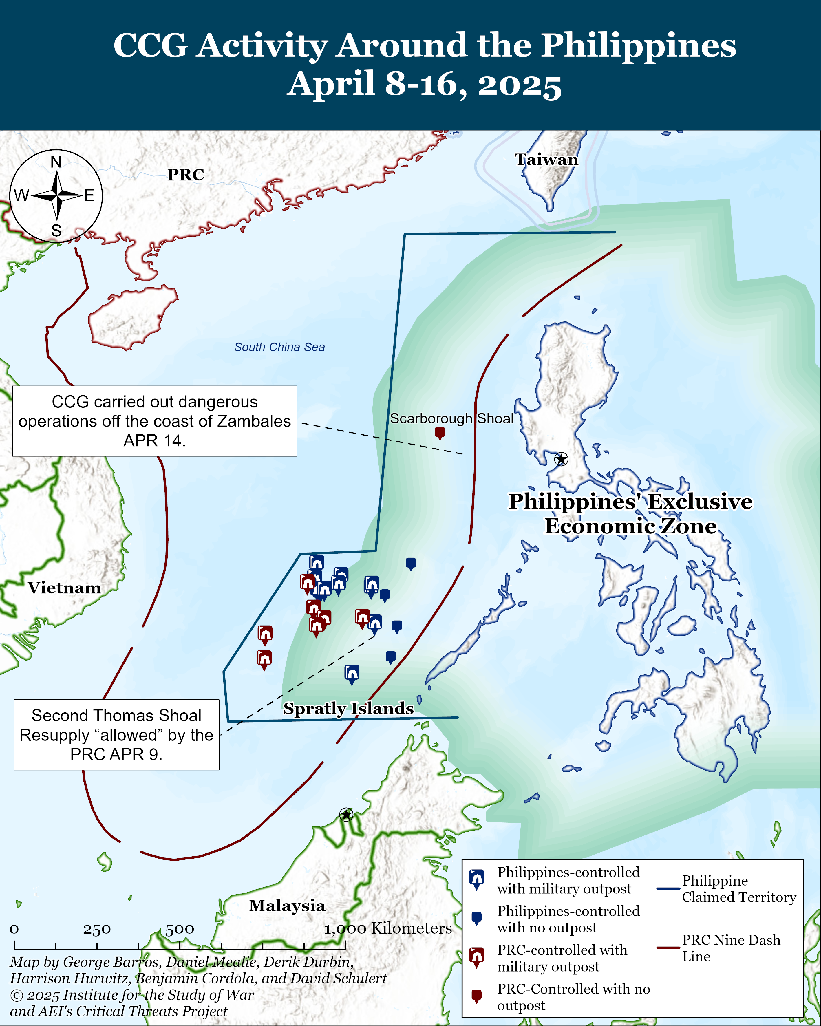 Ccg Activity Around The Philippines April 8-16, 2025