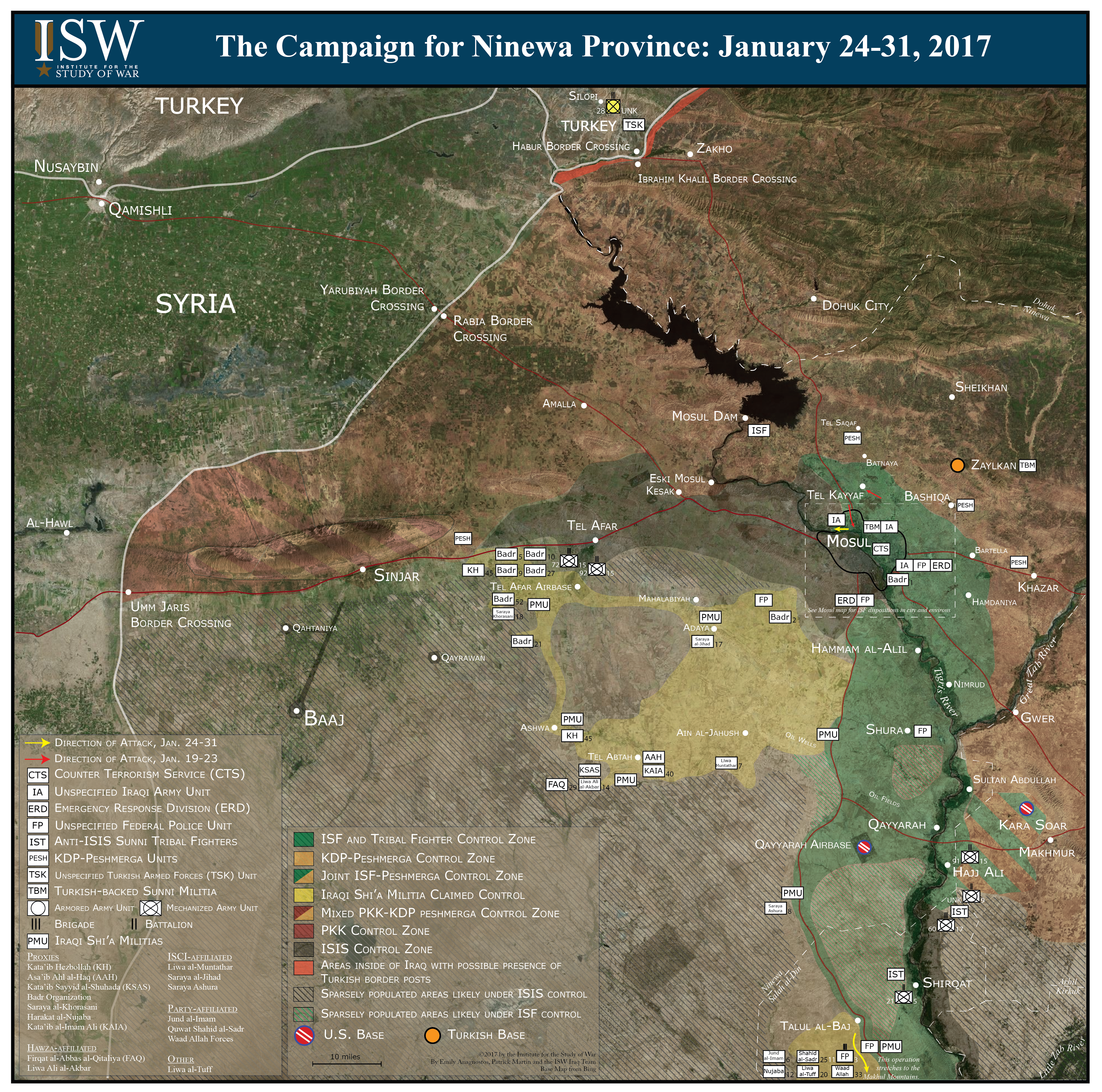 The Campaign for Ninewa Province: January 24-31, 2017