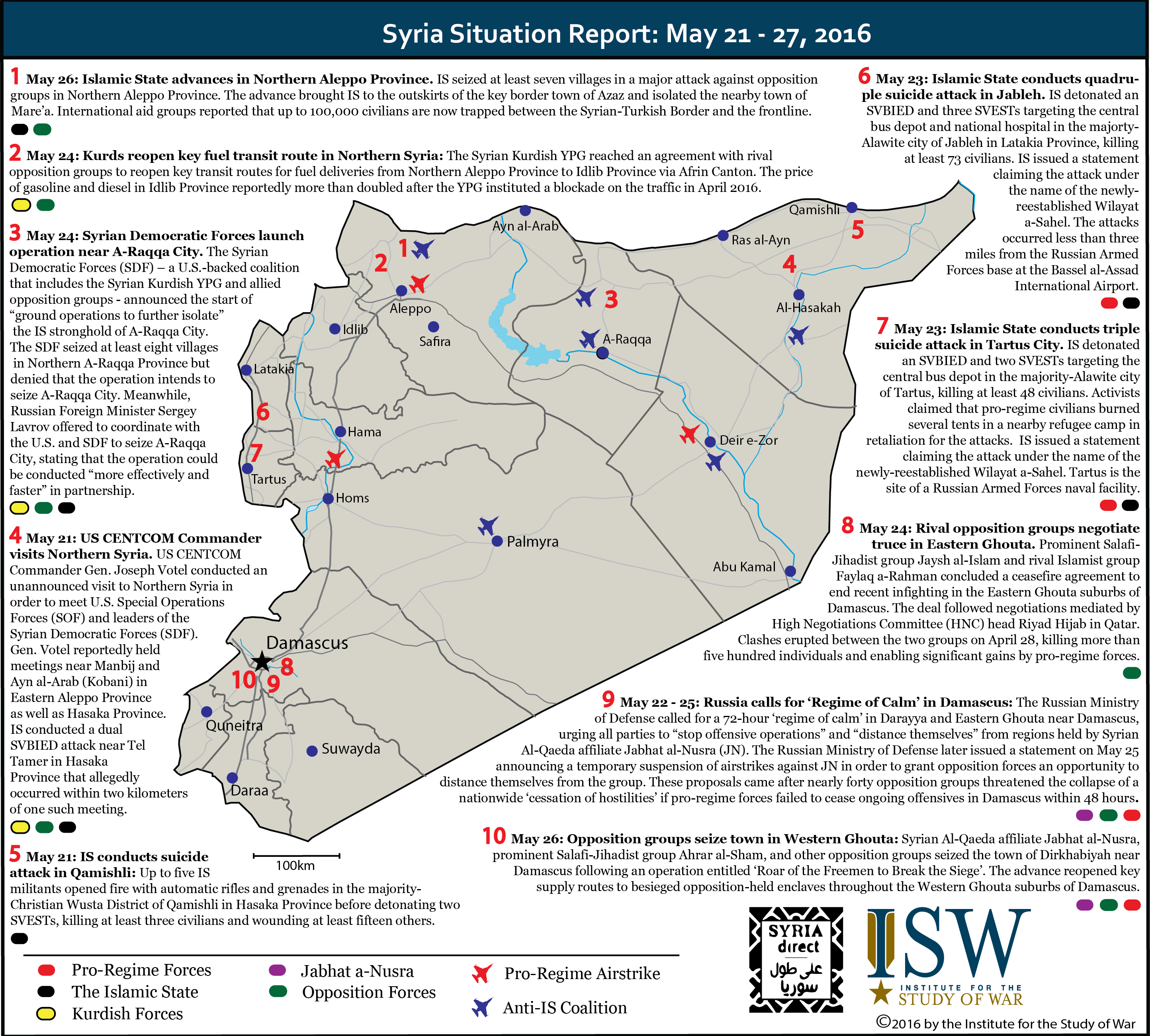 Syria Situation Report: May 21 – 27, 2016