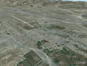 Satellite View of Miram Shah, The Headquarters of North Waziristan
