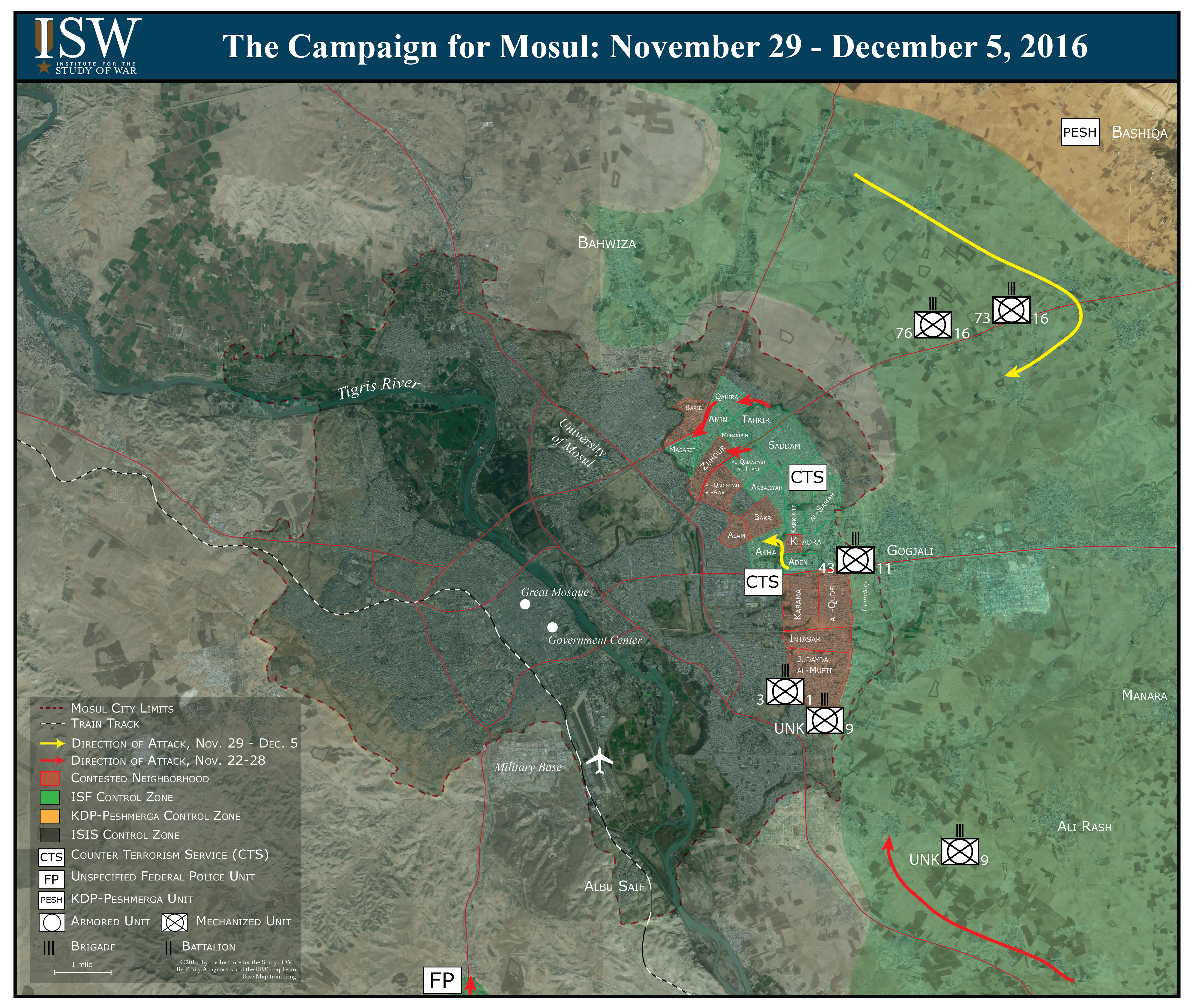 The Campaign for Mosul: November 29 - December 5, 2016