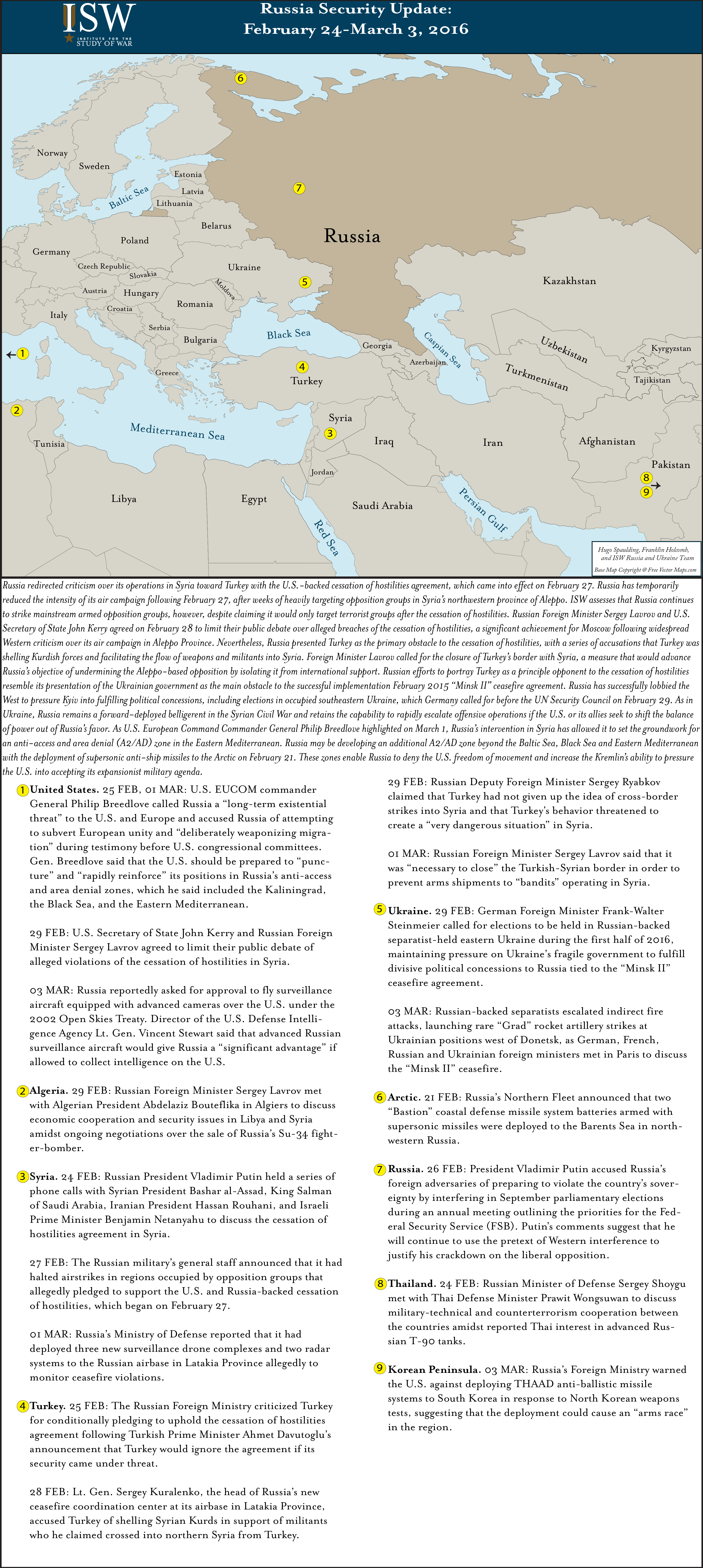 Russia Security Update: February 24 - March 3, 2016