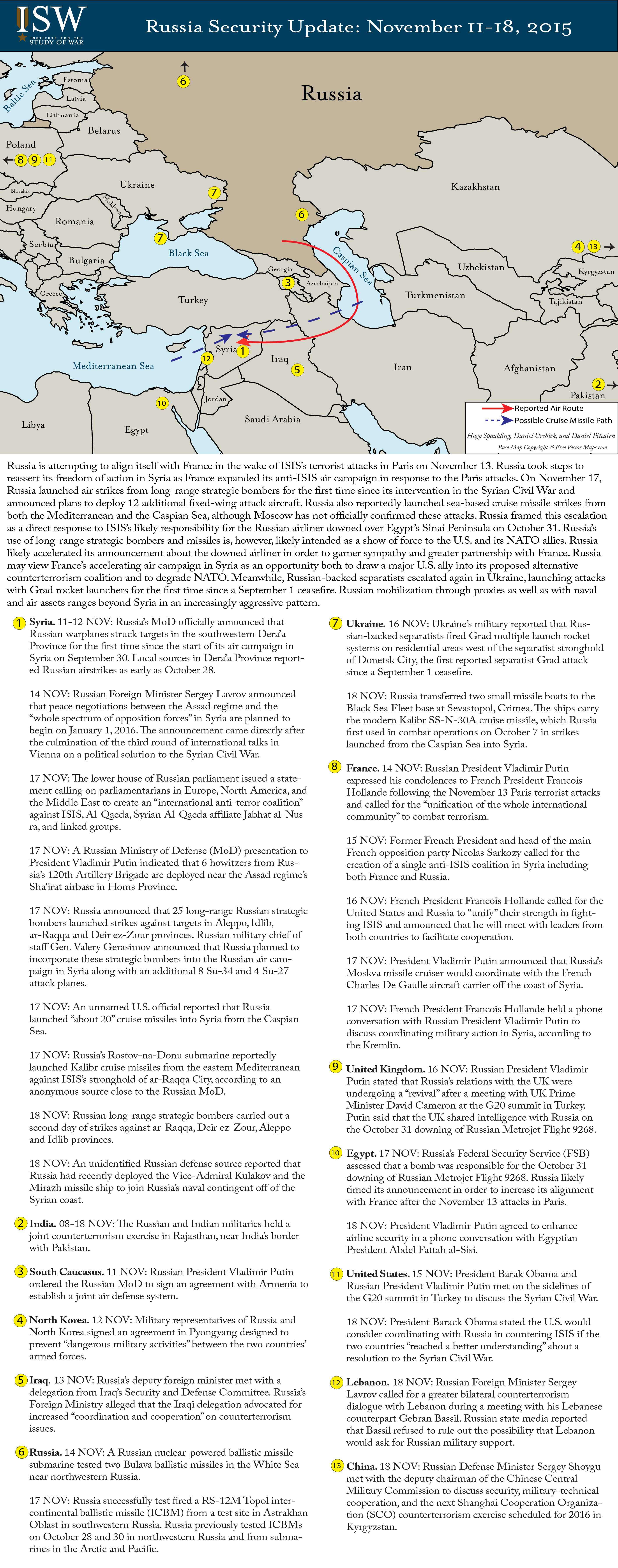 Russia Security Update: November 11-18, 2015