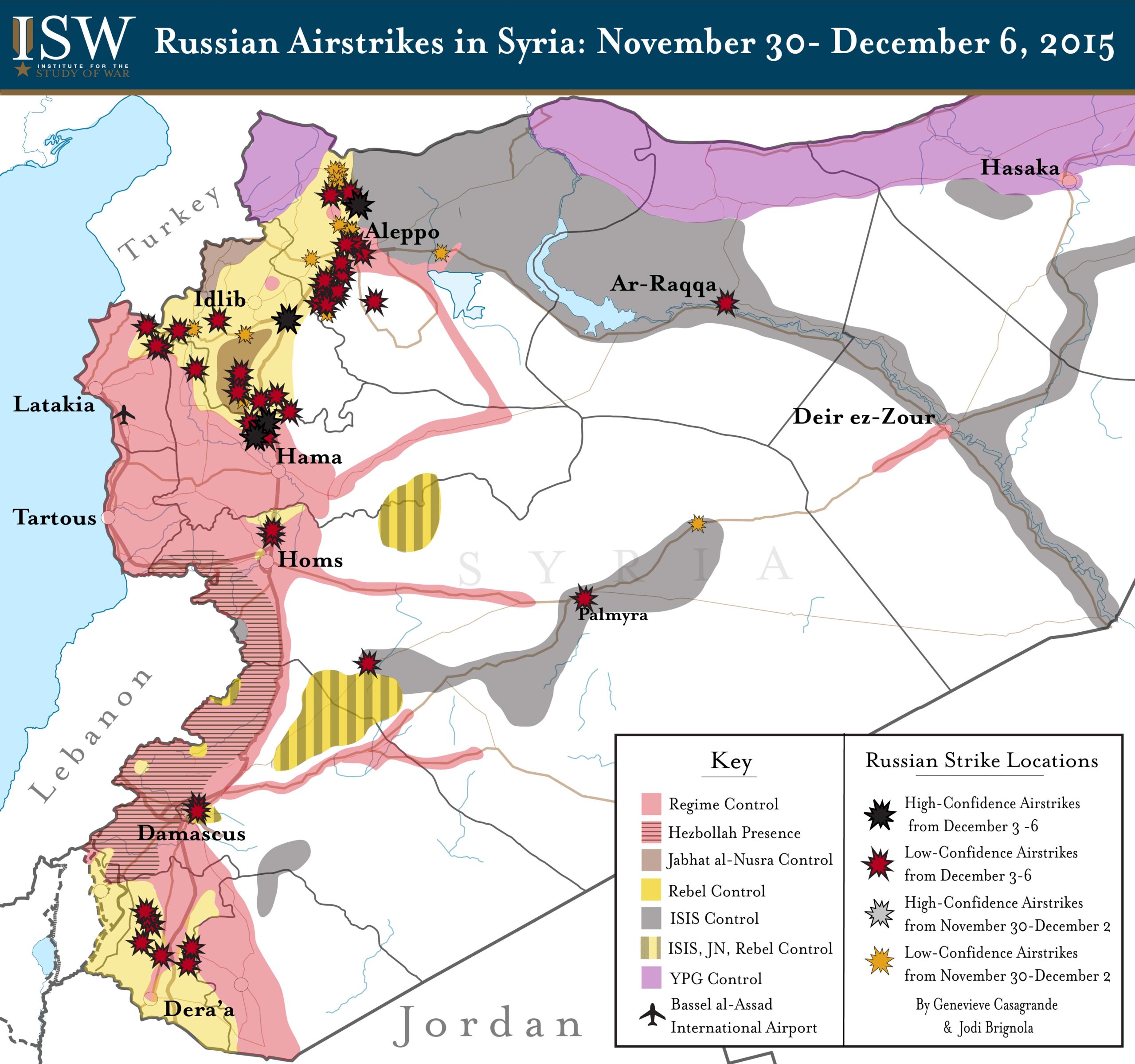 Russian Airstrikes in Syria: November 30- December 6, 2015