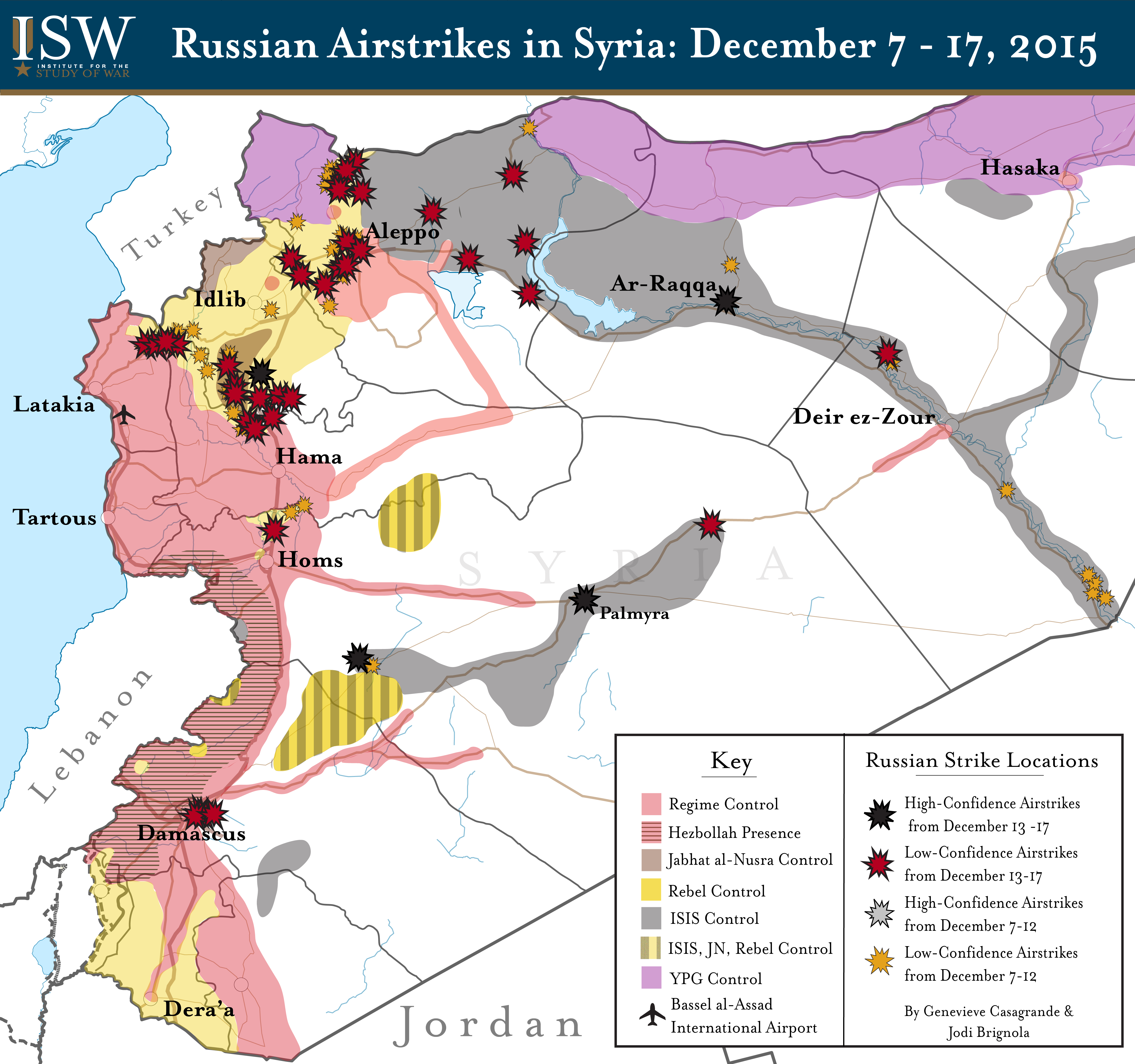 Russian Airstrikes in Syria: December 7 - 17, 2015