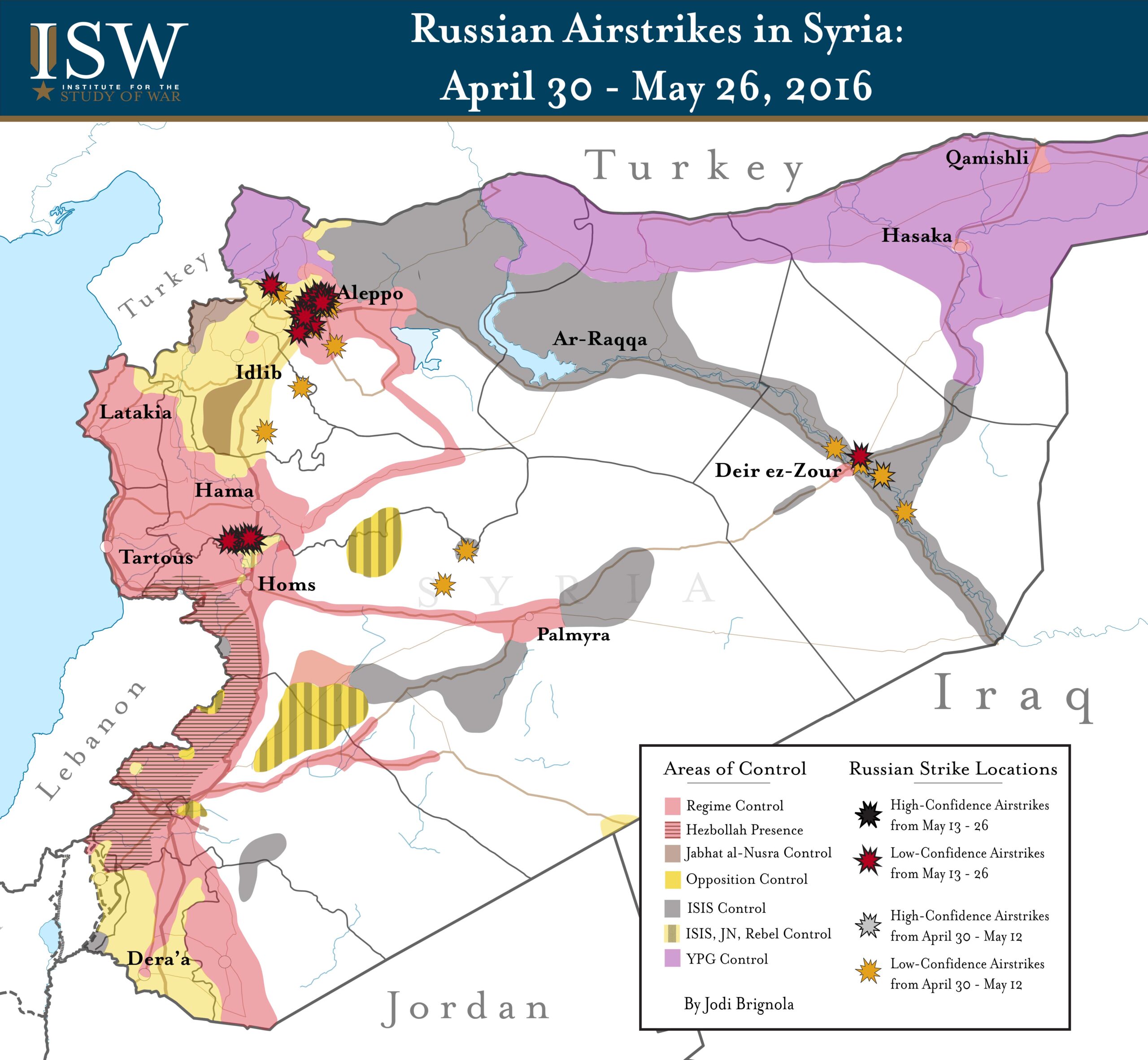 Russian Airstrikes in Syria: April 30 - May 26, 2016