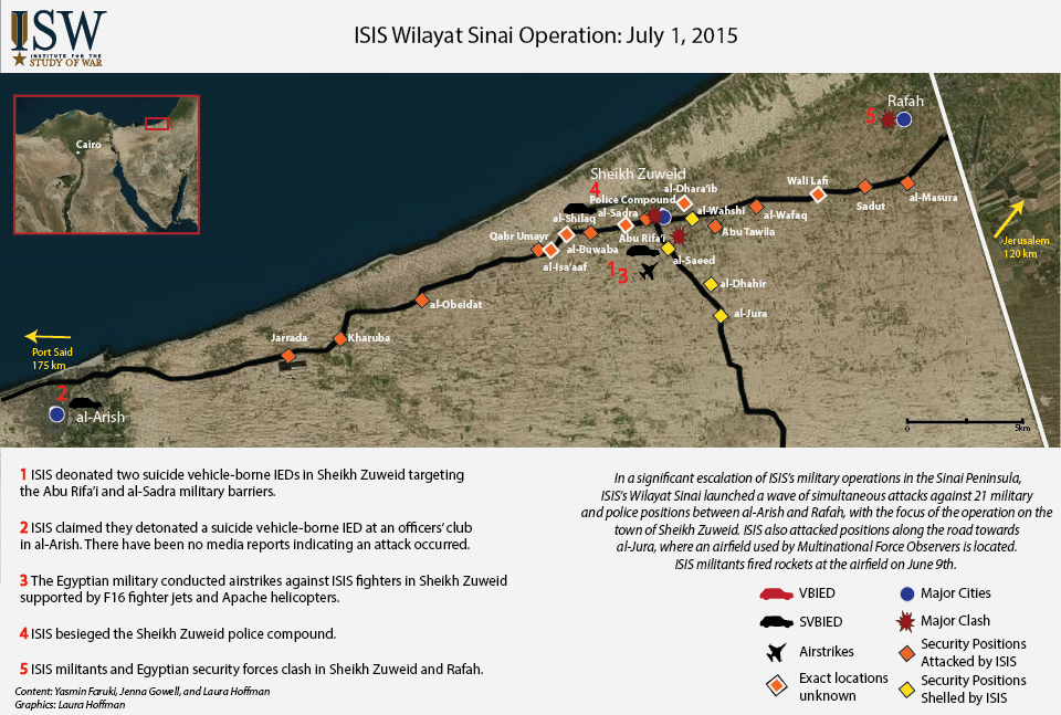 ISIS Wilayat Sinai Operation: July 1, 2015