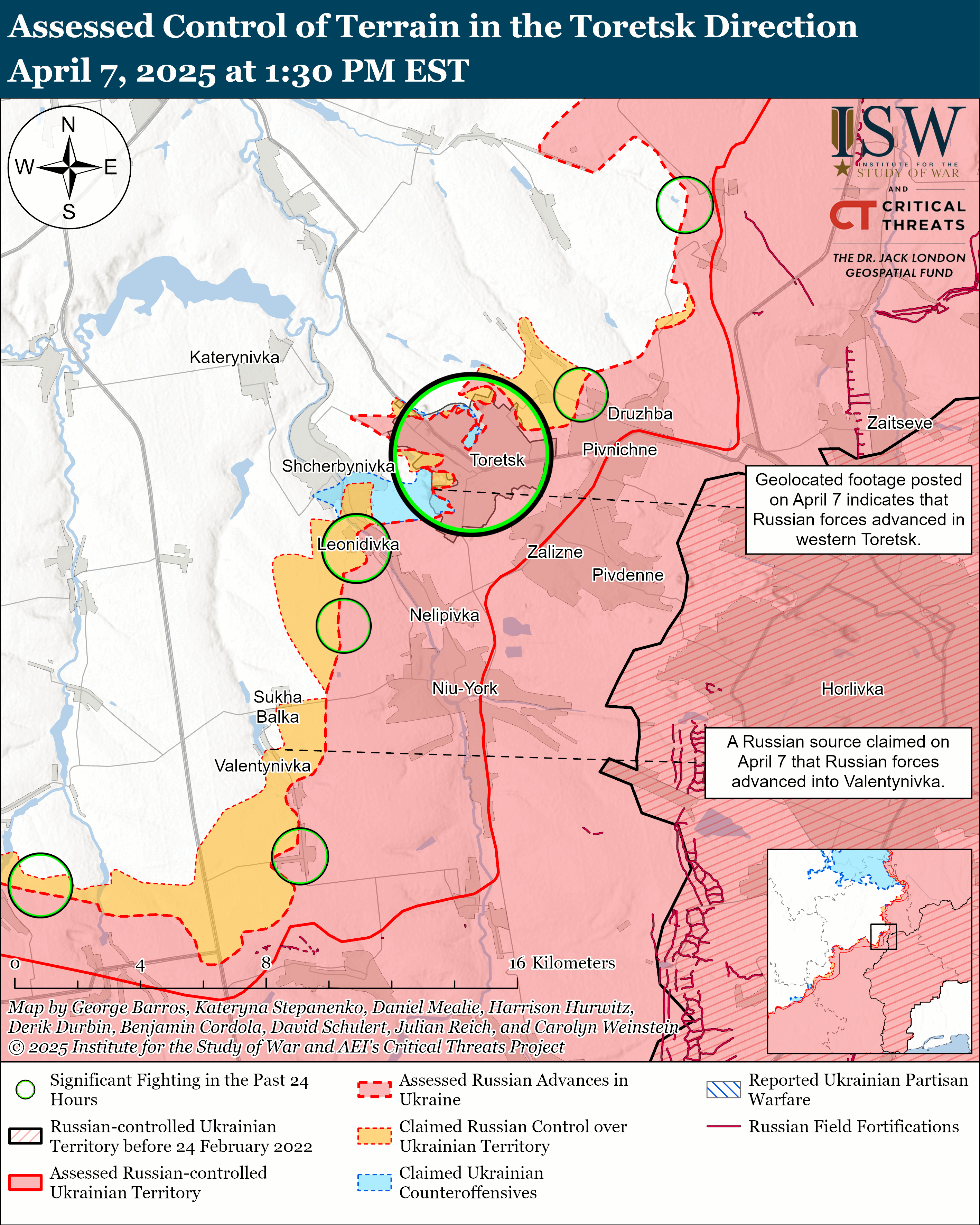 ⚠裁断済　THE JOURNAL OF K-project 2024-2025 Russian Offensive Campaign Assessment, April 7, 2025