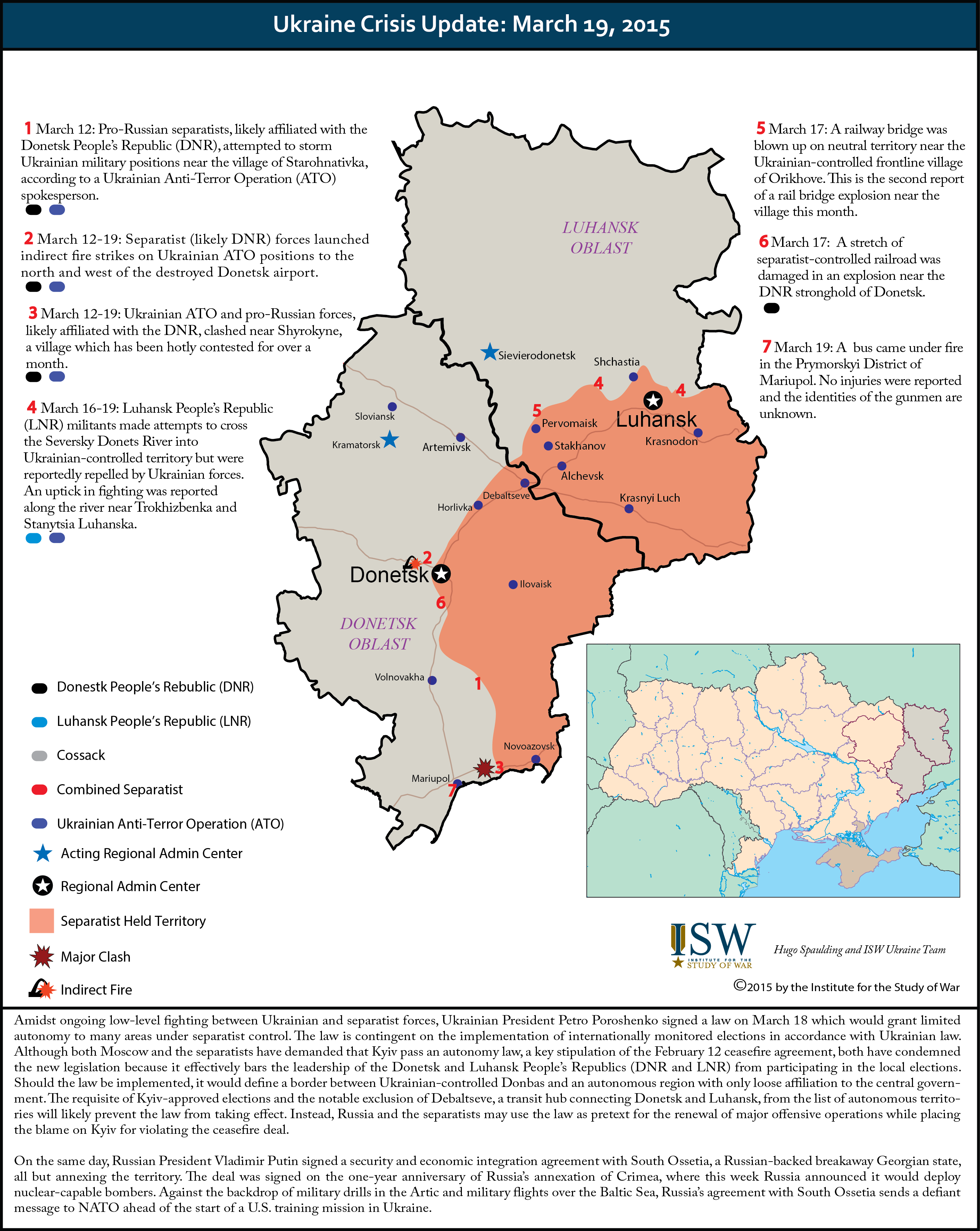 Ukraine Crisis Update: March 19, 2015