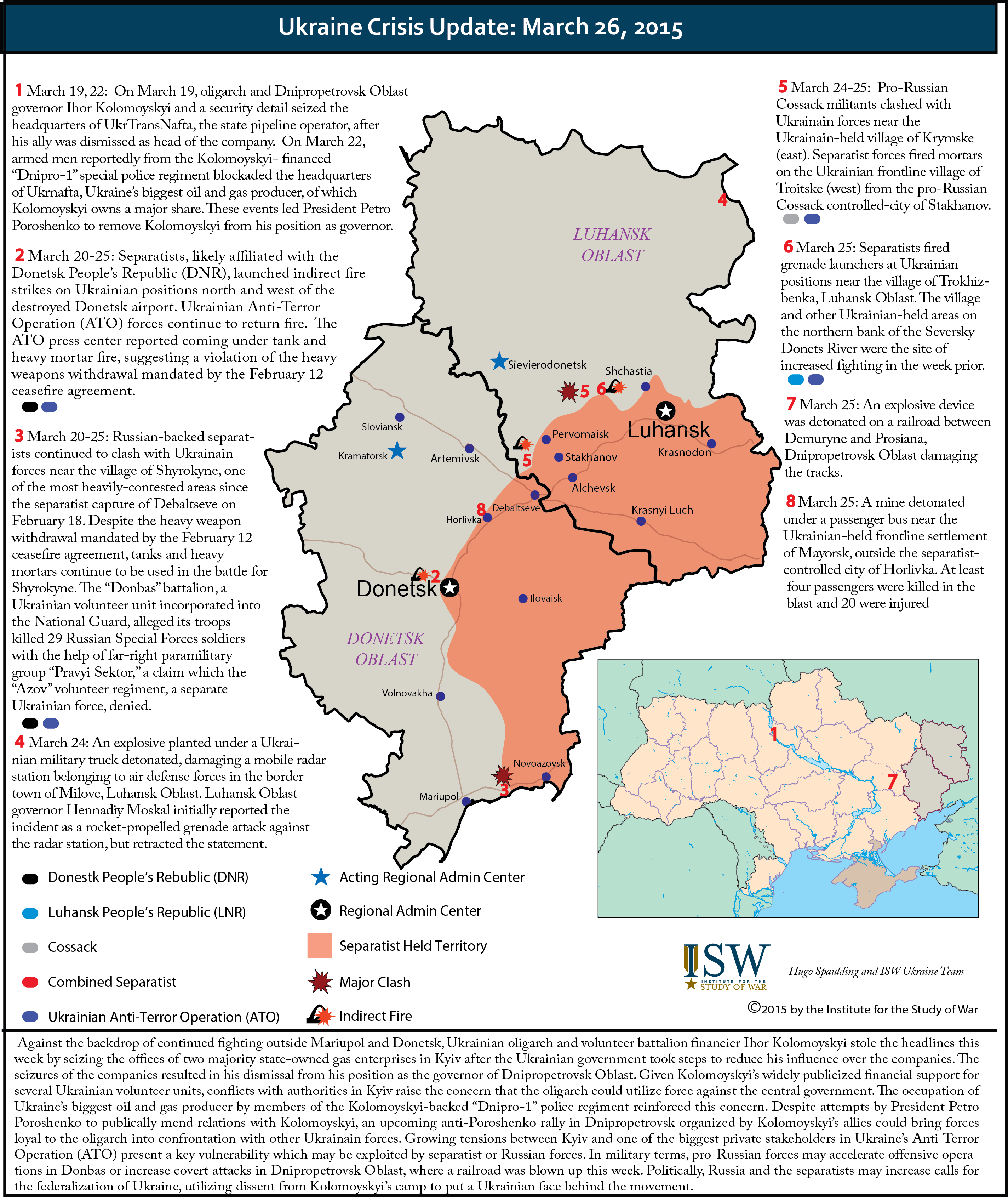 Ukraine Crisis Update: March 26, 2015