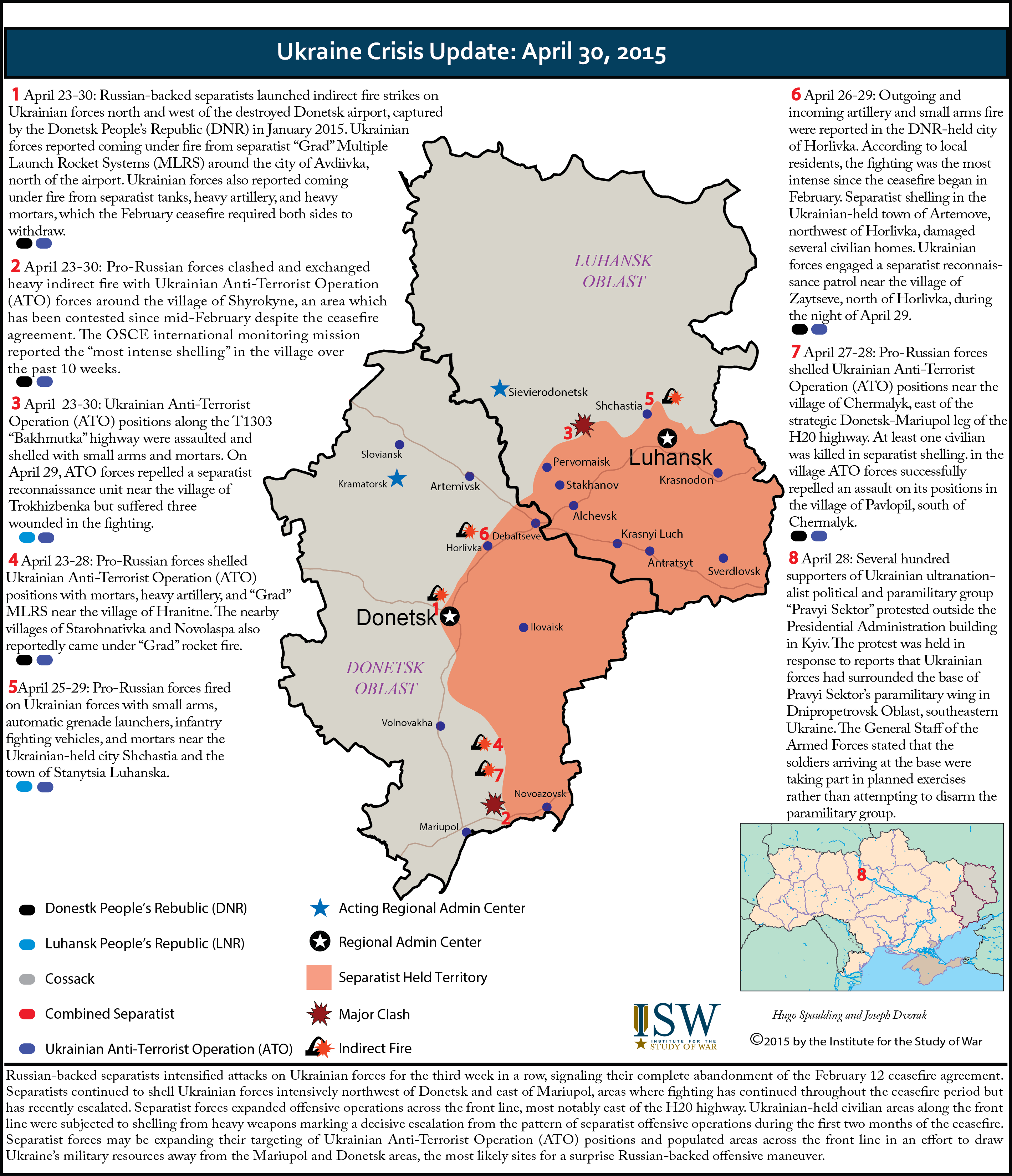 Ukraine Crisis Update: April 30, 2015