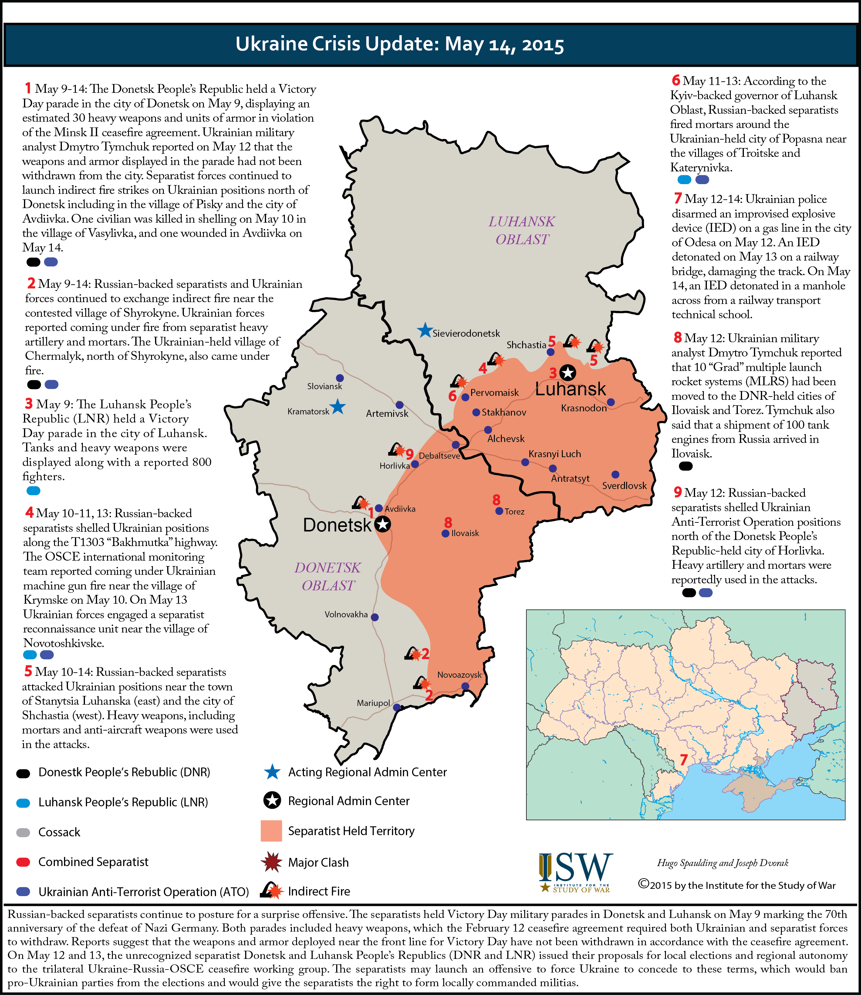 Ukraine Crisis Update: May 14, 2015