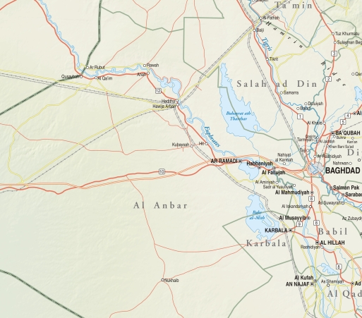 Salah ad Din, Baghdad, Al Anbar