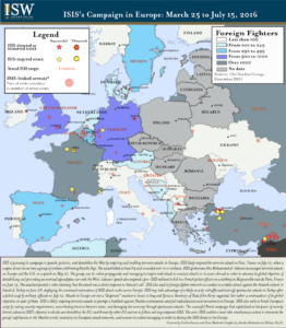 Isis’s Campaign in Europe: March 25 To July 15, 2016