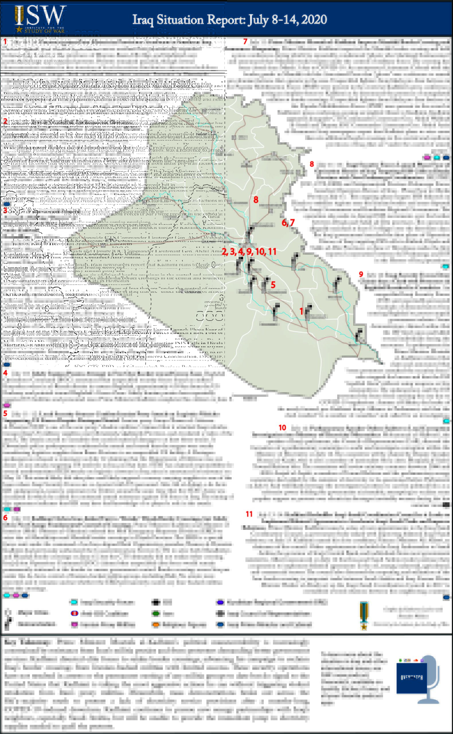 Iraq Situation Report: July 8-14, 2020