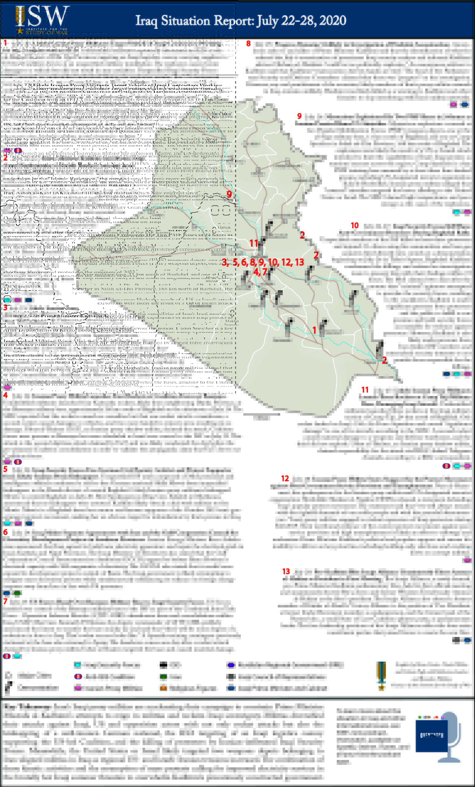 Iraq Situation Report: July 22-28, 2020