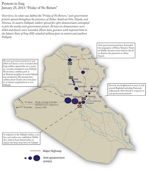 Protests in Iraq January 25, 2013: Friday of No Return Protests in Iraq January 25, 2013: Friday of No Return