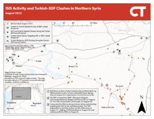 Isis Activity and Turkish-sdf Clashes in Northern Syria August 2023