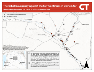 The Tribal Insurgency Against the SDF Continues in Deir Ez Zor September 6–september 20, 2023, at 9:30 A.m. Eastern Time