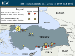 ISIS-linked Attacks in Turkey in 2015 and 2016