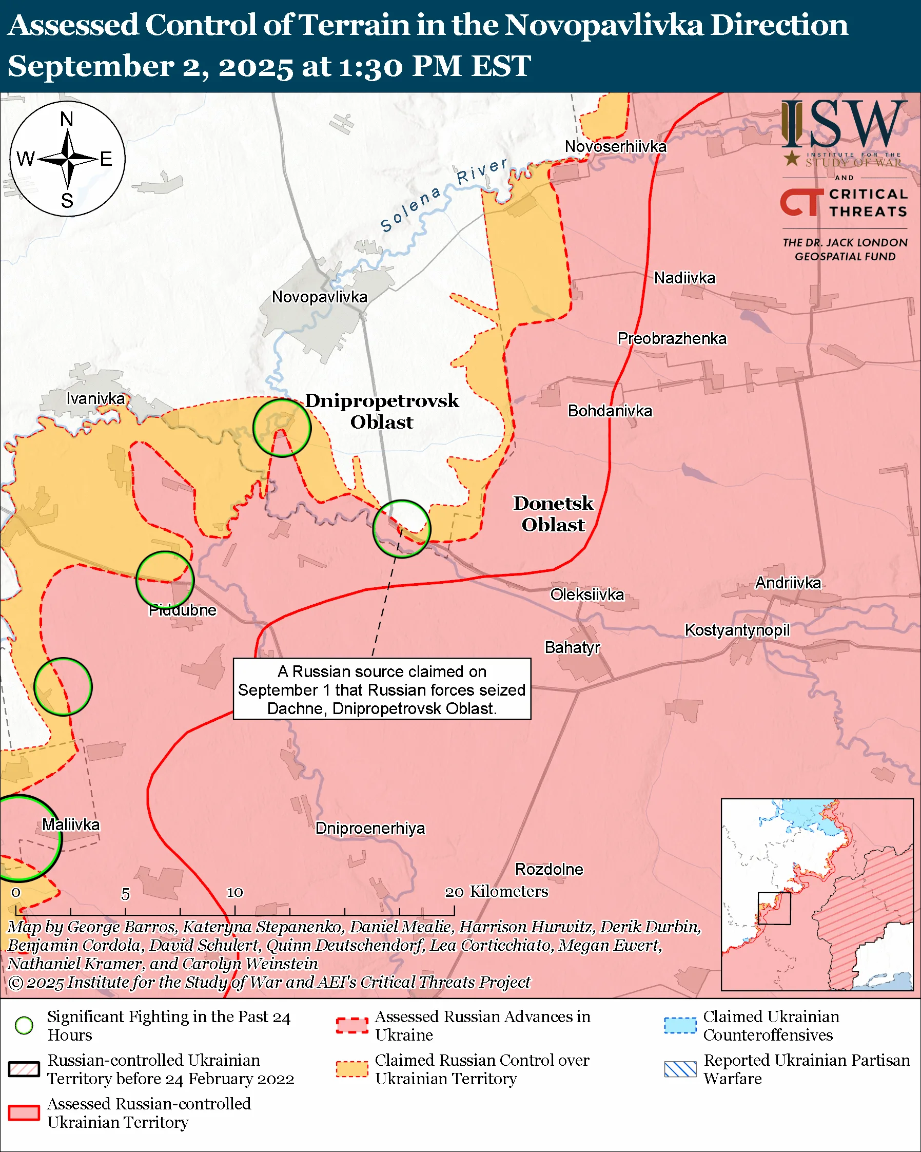 Novopavlivka September 2, 2025