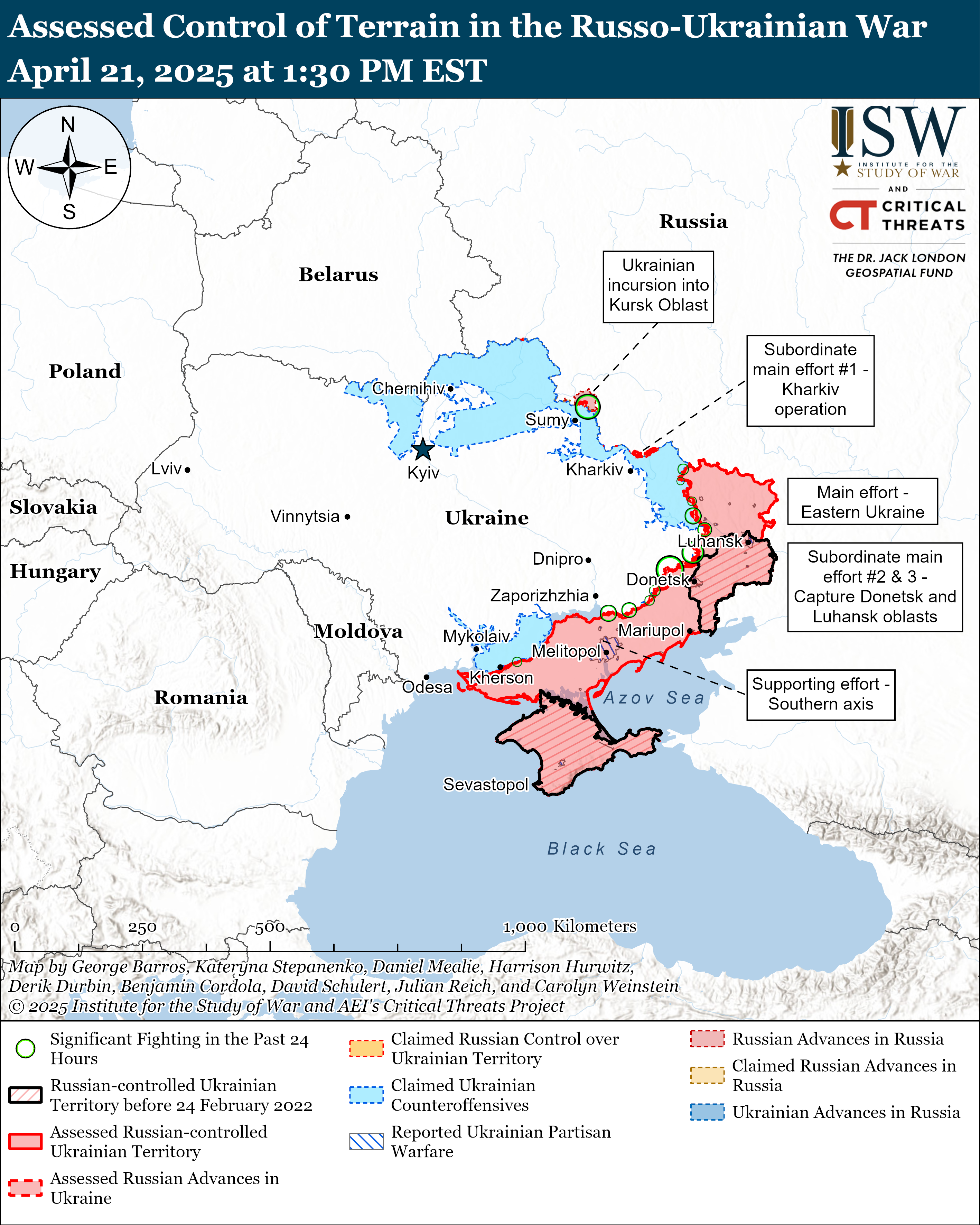 Russian Offensive Campaign Assessment, April 21, 2025 | ISW