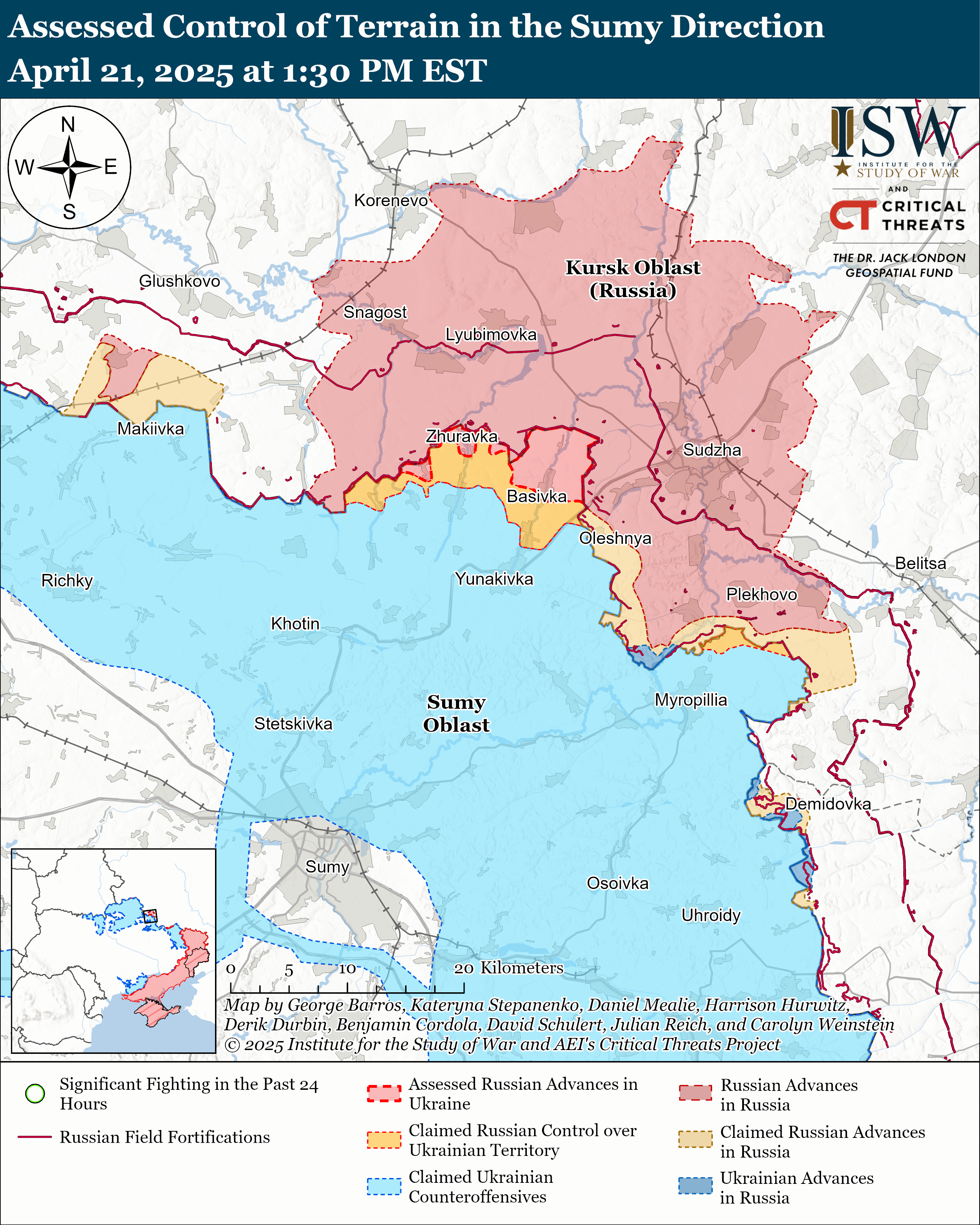 Russian Offensive Campaign Assessment, April 21, 2025 | ISW