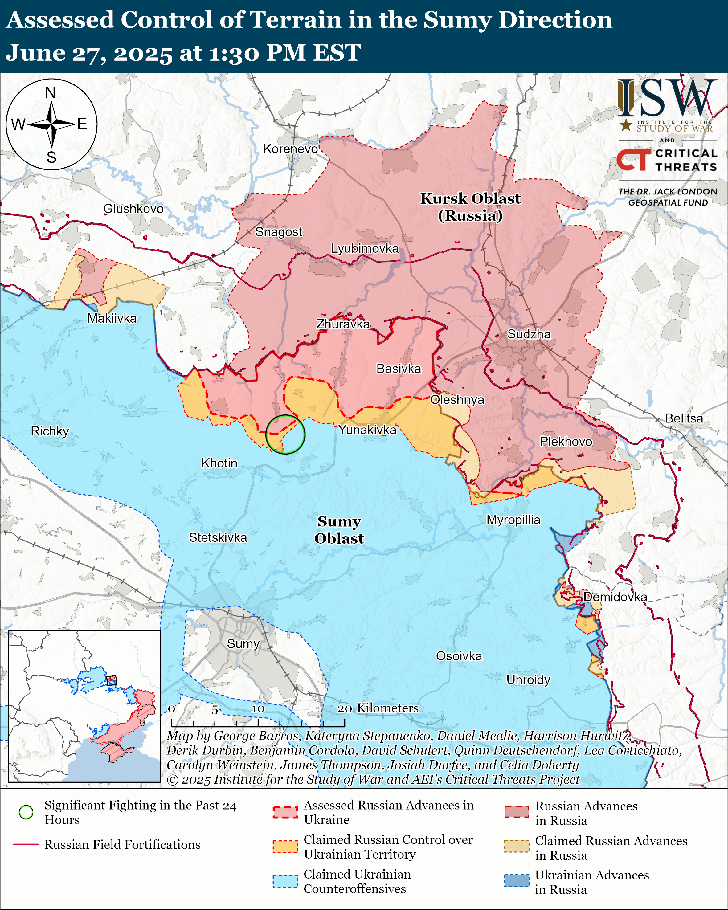 Russian Offensive Campaign Assessment, June 27, 2025 | ISW